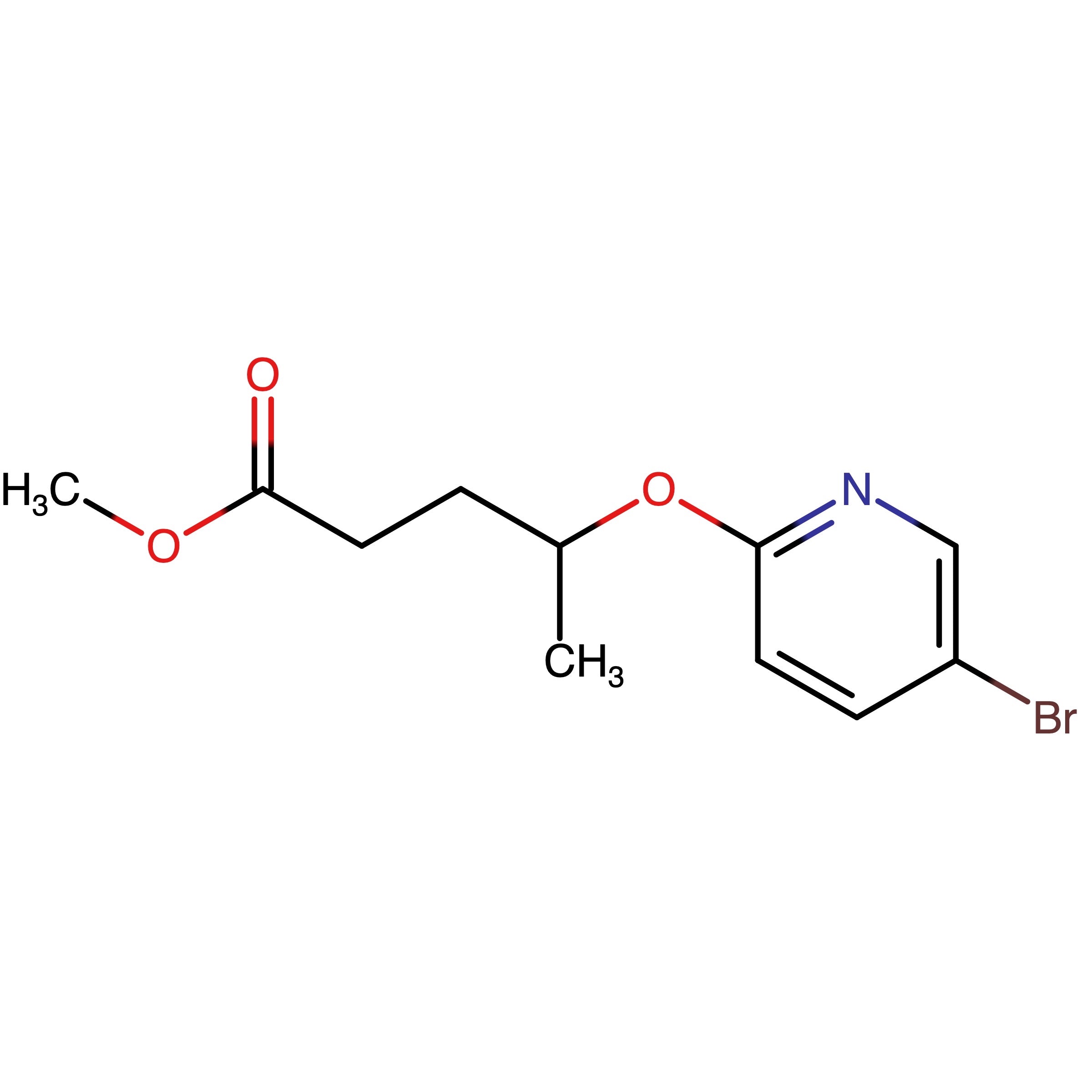 CAS RN 1643456-92-1 | 4-[(5-Bromo-2-pyridyl)oxy]pentanoic acid methyl ester