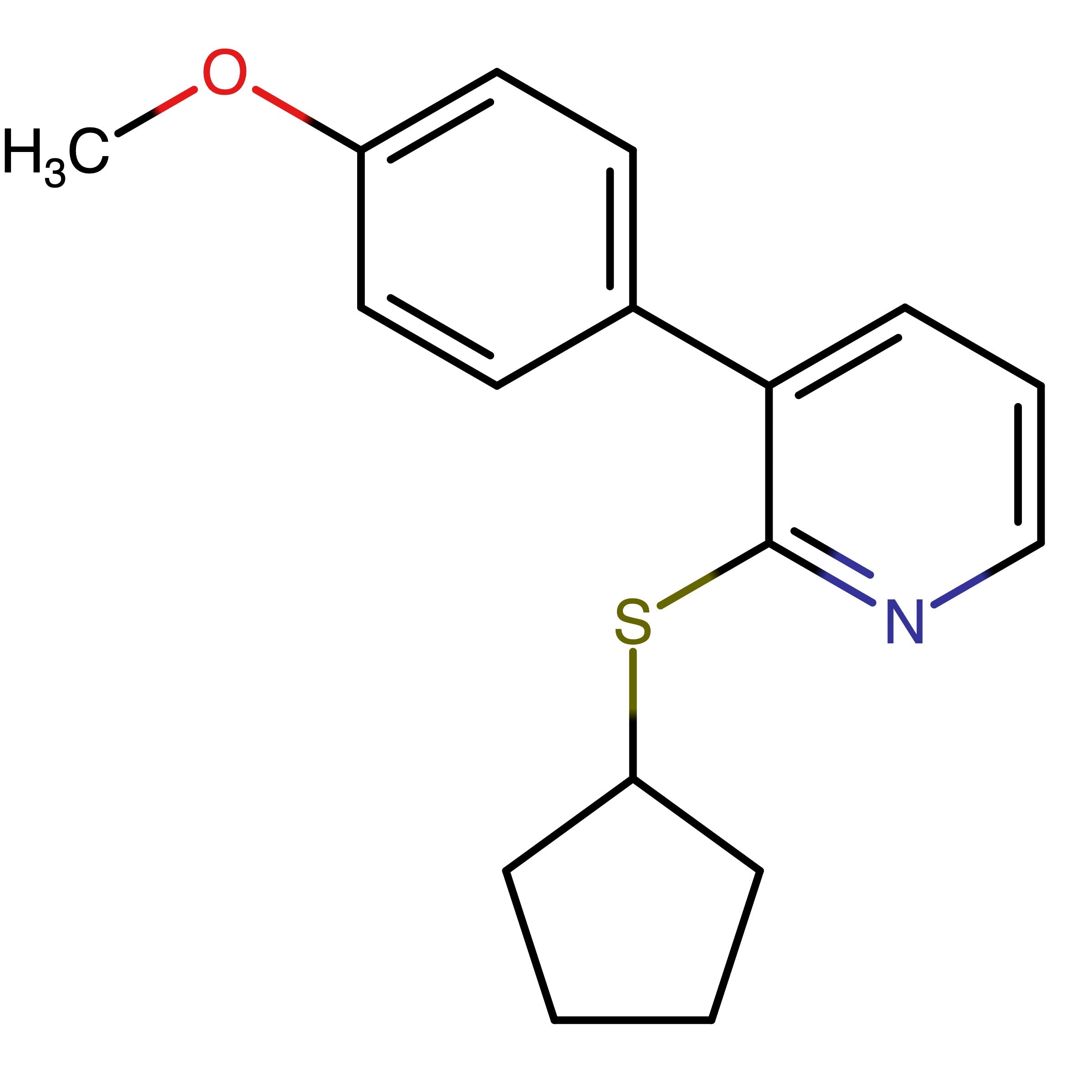 CAS RN 1643457-05-9 | 2-Cyclopentylsulfanyl-3-(4-methoxy-phenyl)-pyridine