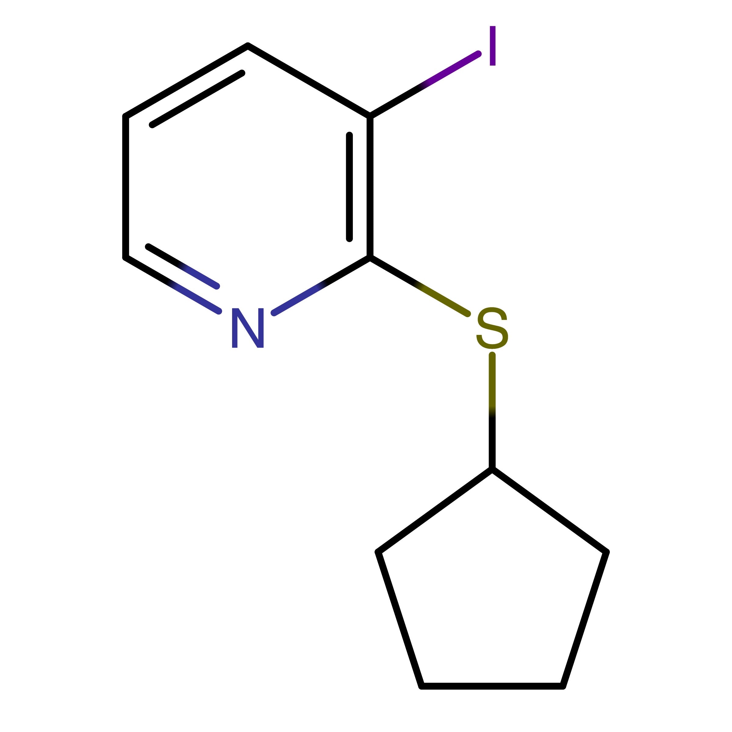 CAS RN 1643457-06-0 | 2-Cyclopentylsulfanyl-3-iodo-pyridine | MFCD31539533