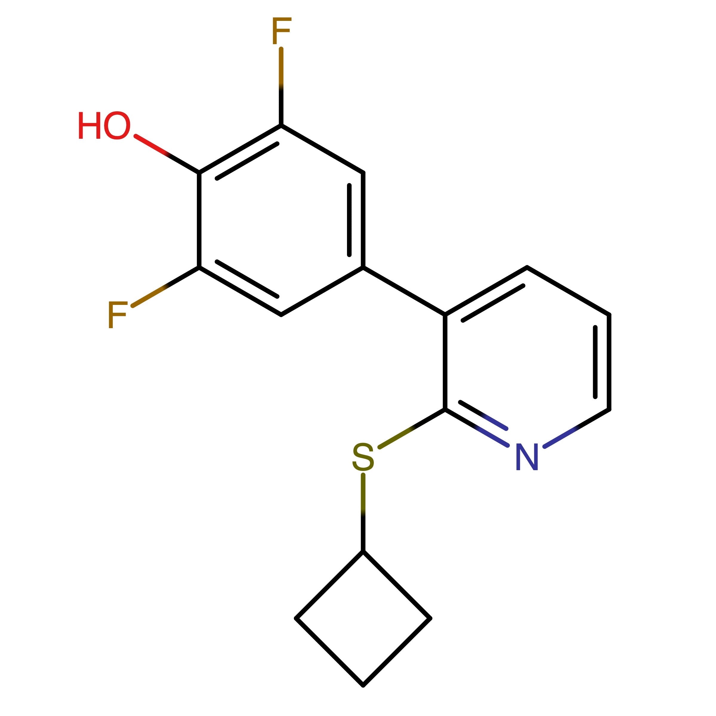 CAS RN 1643457-18-4 | 4-(2-Cyclobutylsulfanylpyridin-3-yl)-2,6-difluorophenol