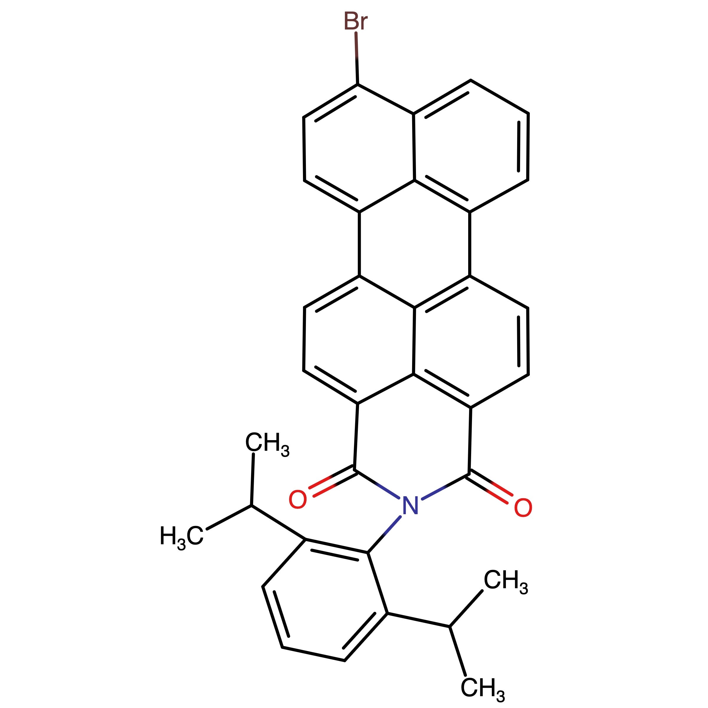 165550-62-9 | N-(2,6-Diisopropylphen-yl)-9-bromo-perylene-3,4-dicarboximide