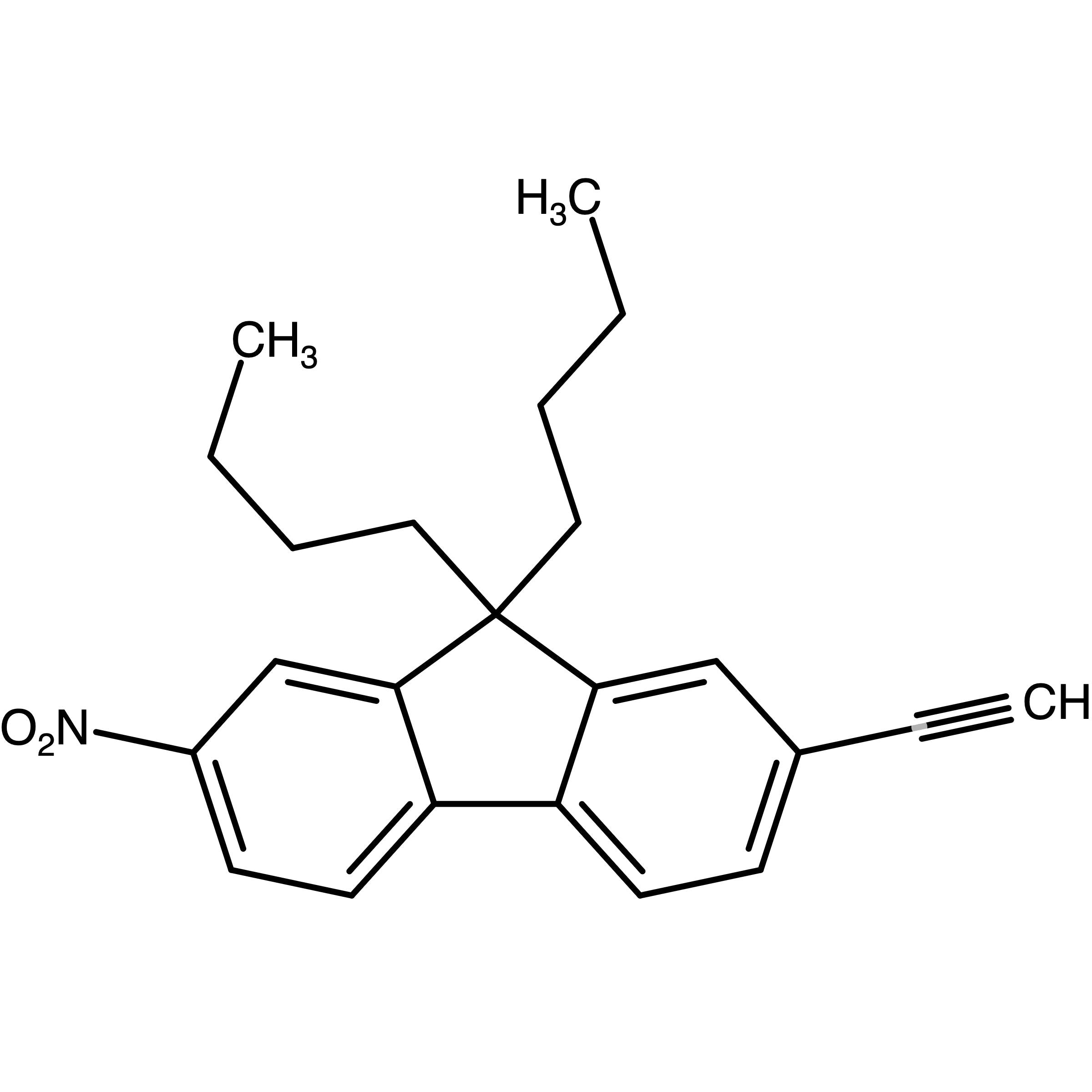 CAS RN 1662715-15-2 | 9,9-Dibutyl-2-ethynyl-7-nitro-9H-fluorene