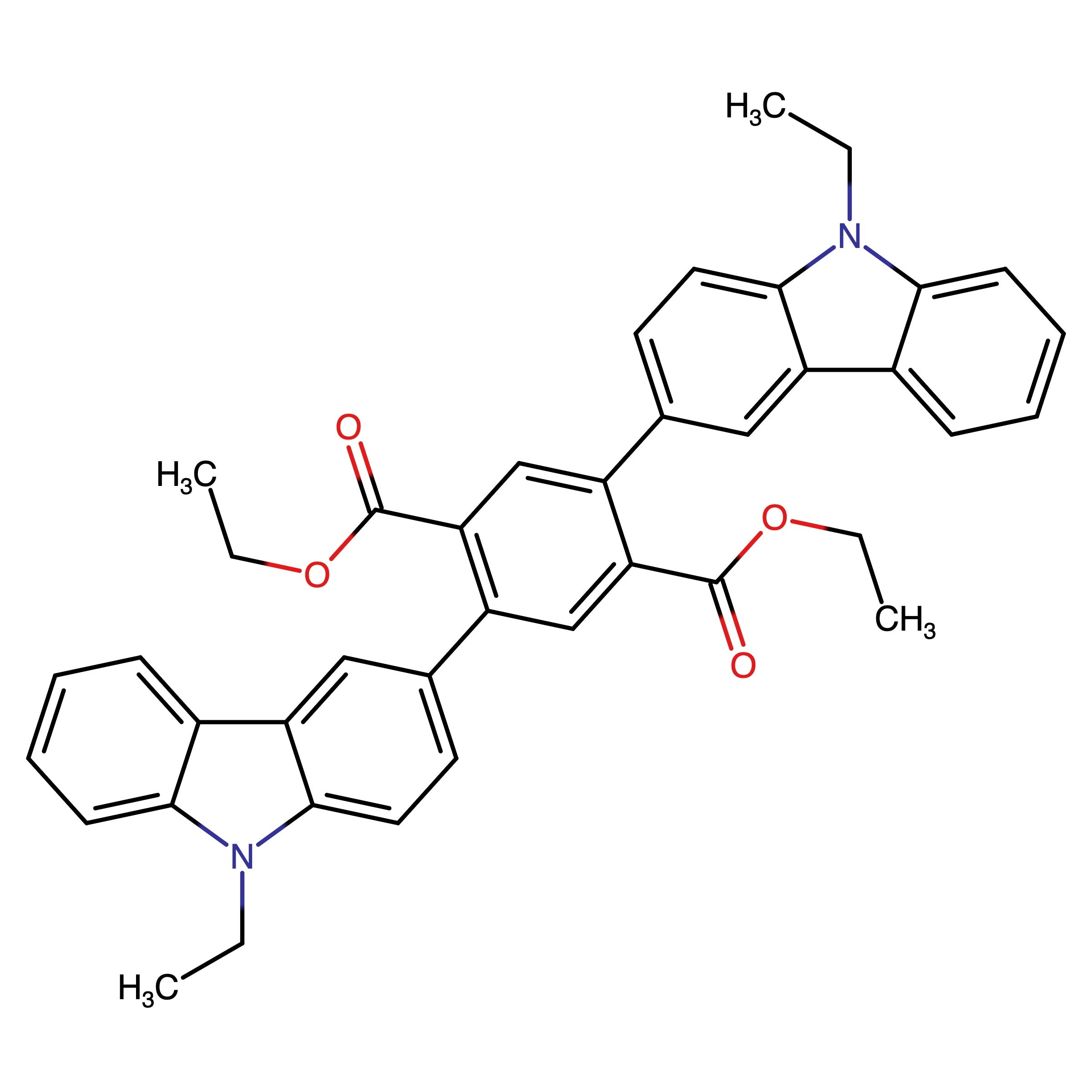 CAS RN 1688681-36-8 | Diethyl 2,5-bis(9-ethyl-9H-carbazol-3-yl)terephthalate