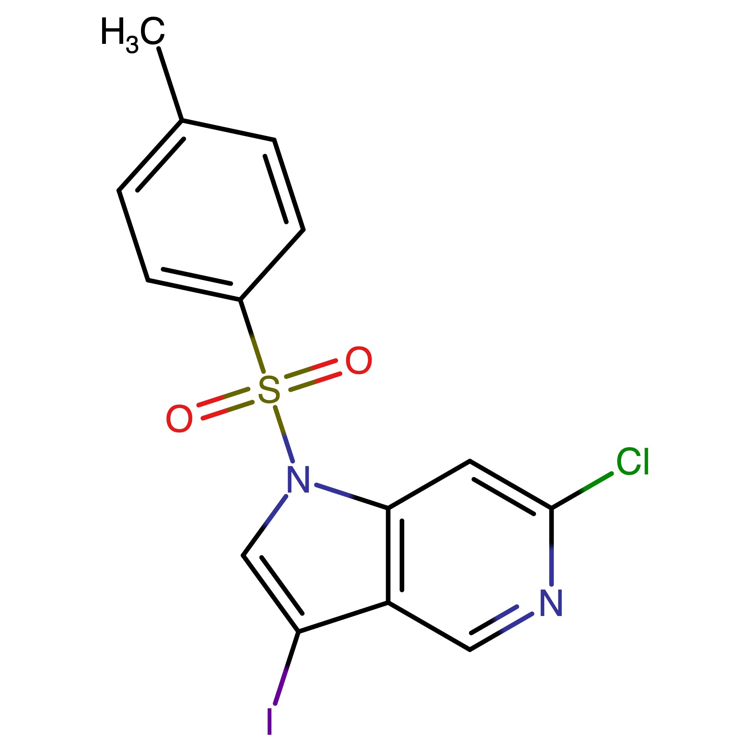 CAS RN 1690363-24-6 | 6-Chloro-3-iodo-1-tosyl-1H-pyrrolo[3,2-c]pyridine 