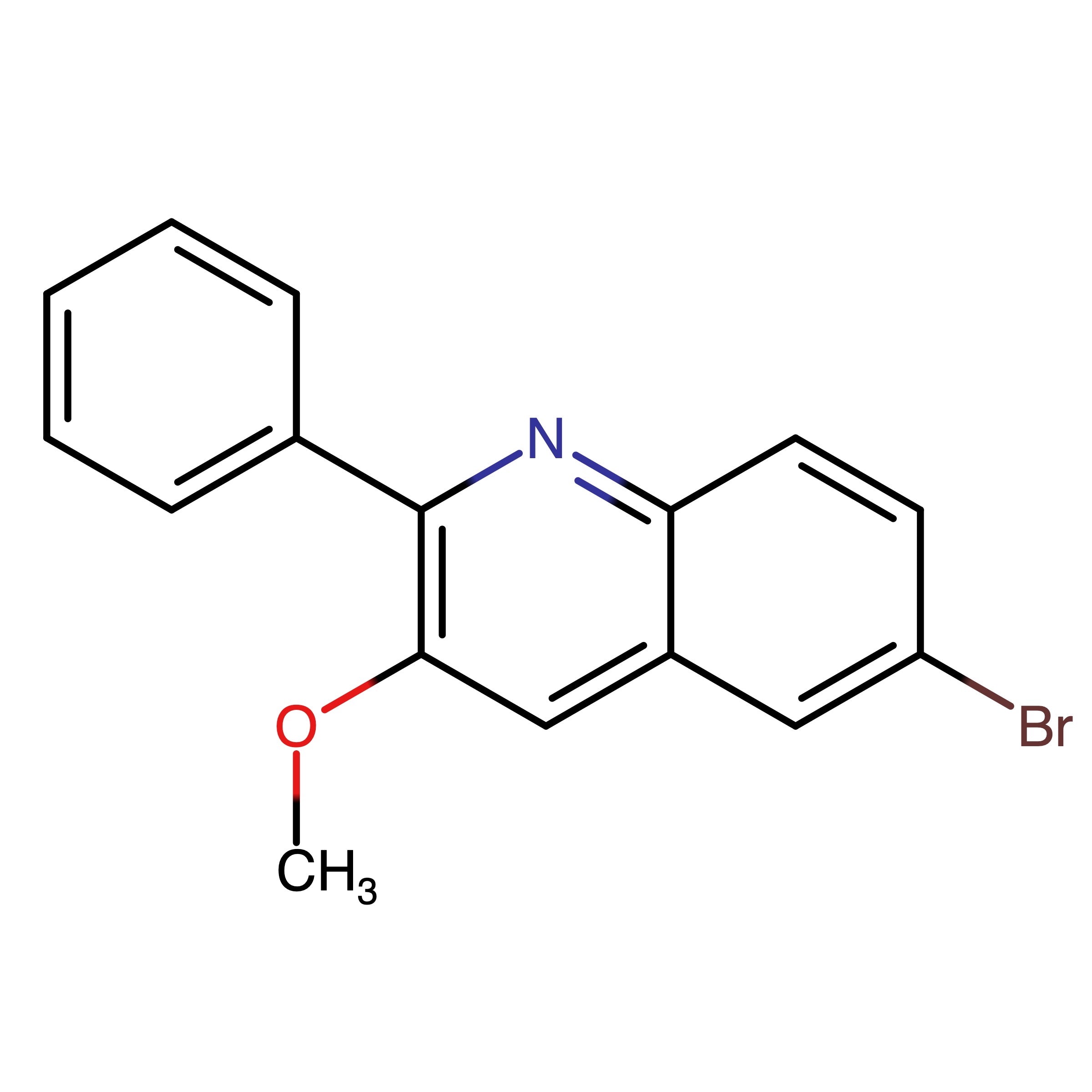 CAS RN 1705611-24-0 | 6-Bromo-3-methoxy-2-phenylquinoline