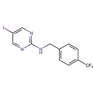 1710295-55-8 | 5-Iodo-N-(4-(trifluoromethyl)benzyl)pyrimidin-2-amine - Hoffman Fine Chemicals