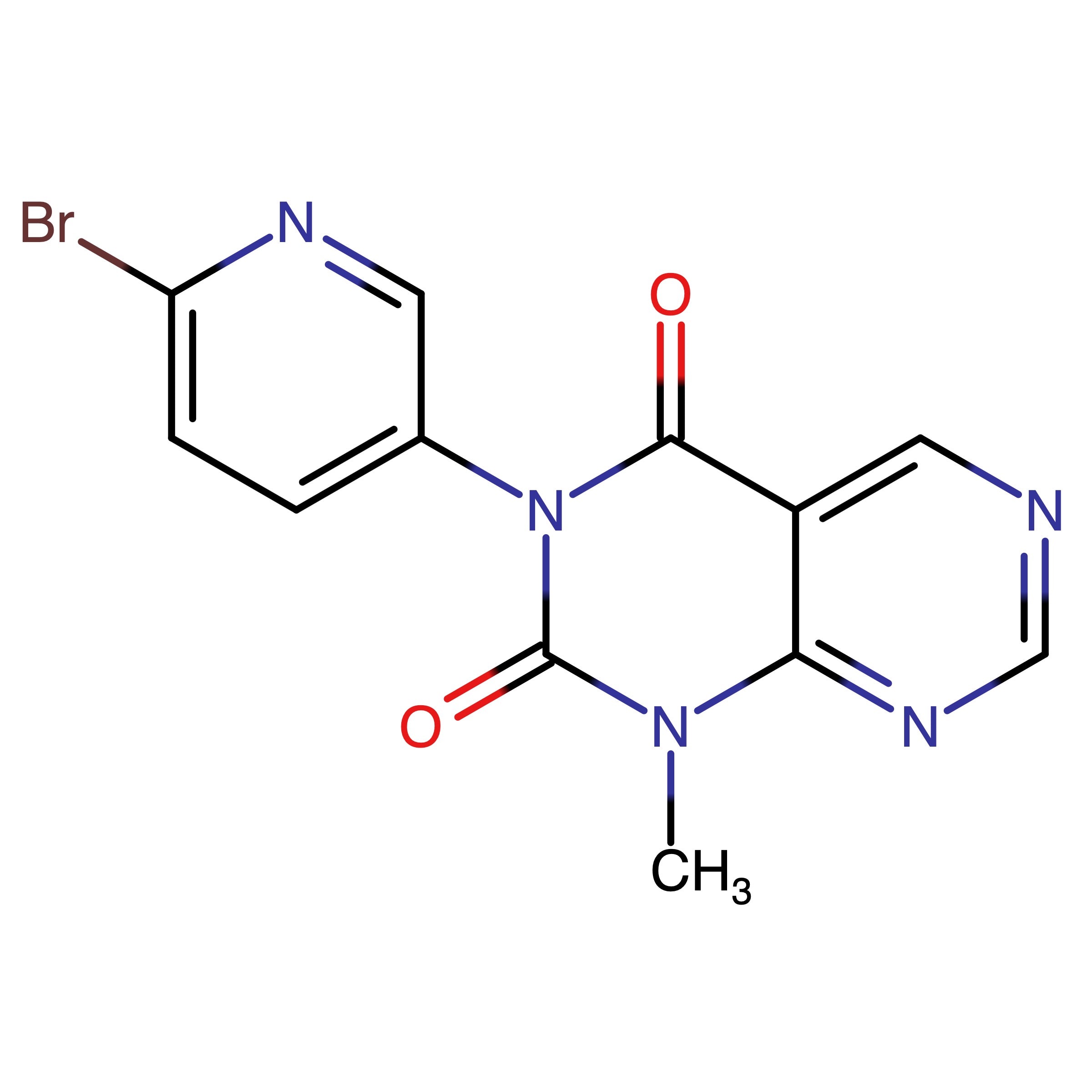 CAS RN 1714108-93-6 | 3_(6_Bromo_3_pyridyl)_1_methyl_pyrimido[4,5_d]pyrimidine_2,4_dione