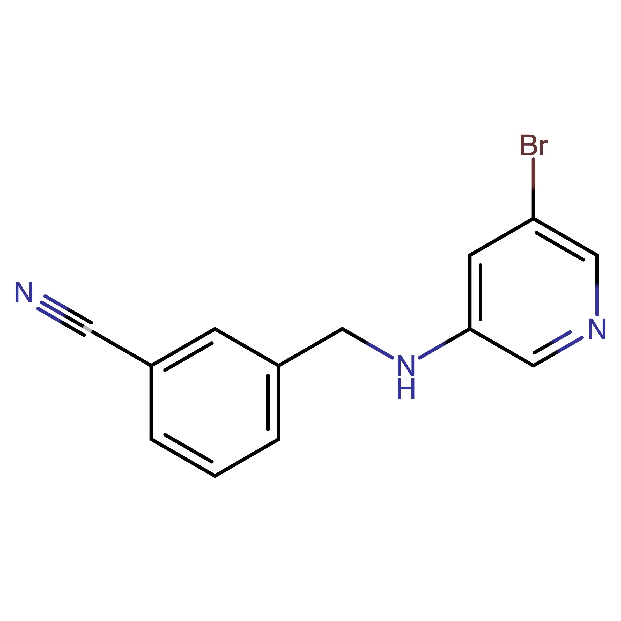 CAS RN 1714186-54-5 | 3-(((5-Bromopyridin-3-yl)amino)methyl)benzonitrile
