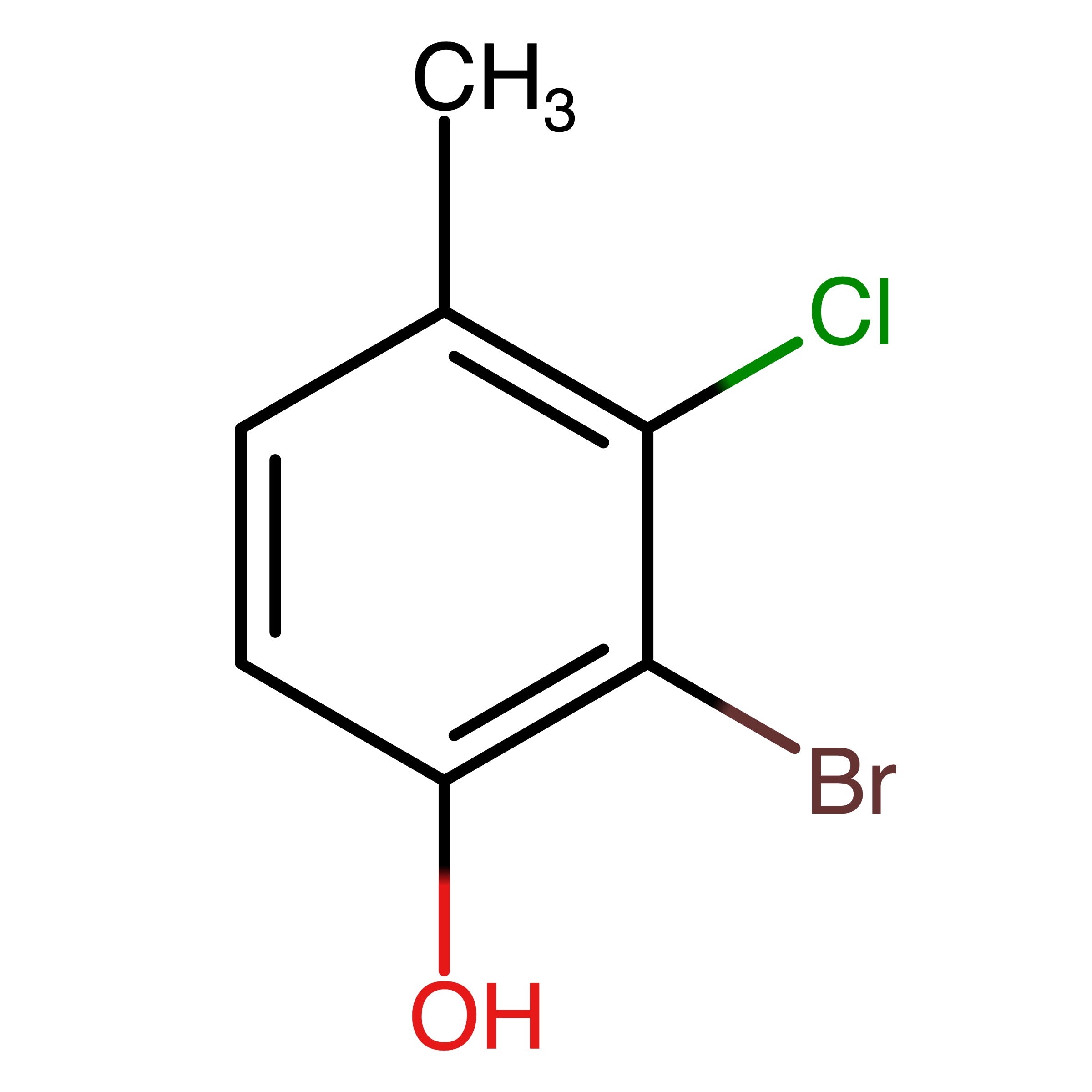 CAS RN 1779754-87-8 | 2-Bromo-3-chloro-4-methylphenol