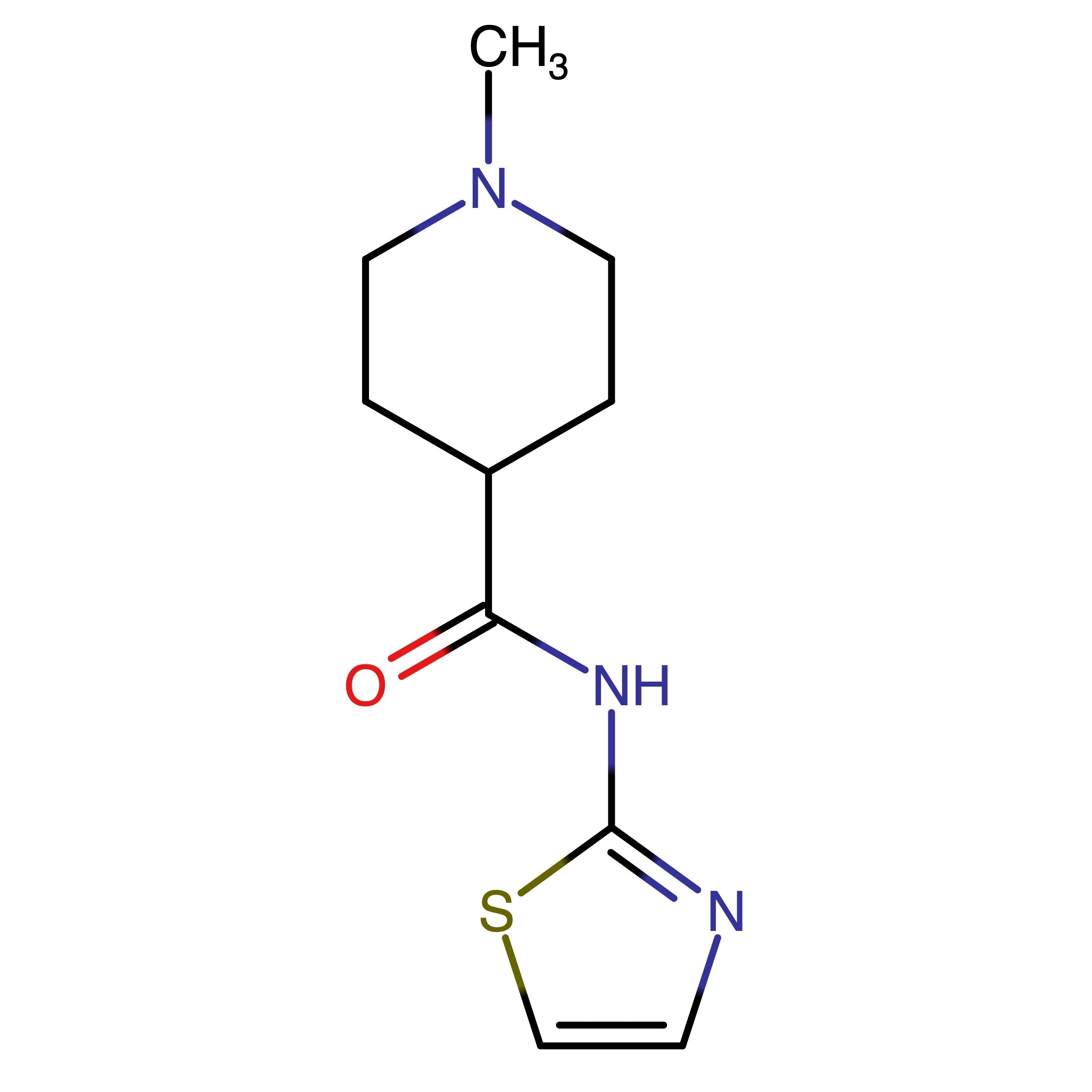 CAS RN 1788027-91-7 | 1-Methyl-N-(thiazol-2-yl)piperidine-4-carboxamide