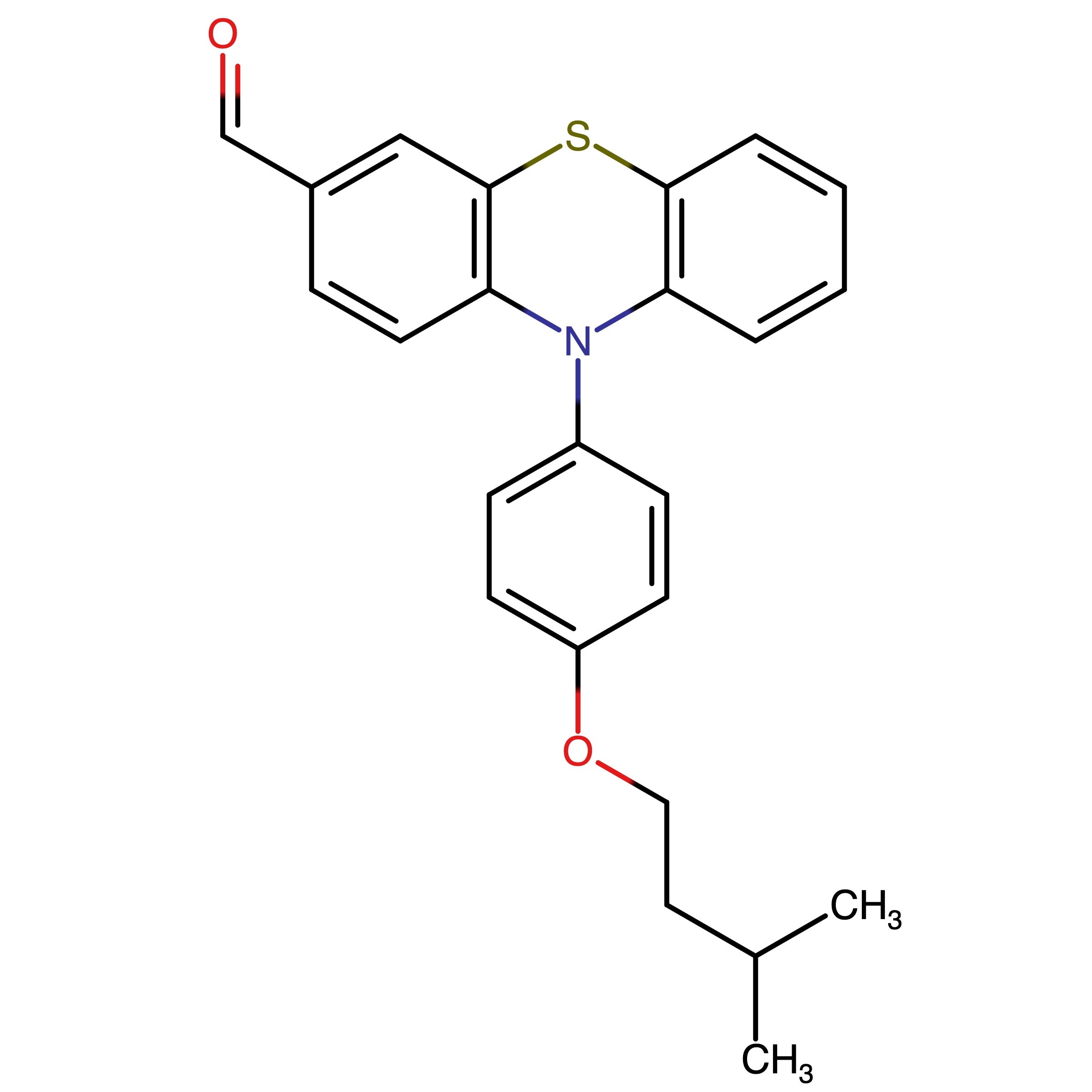CAS RN 1789704-37-5 | 10-(4-(Isopentyloxy)phenyl)-10H-phenothiazine-3-carbaldehyde