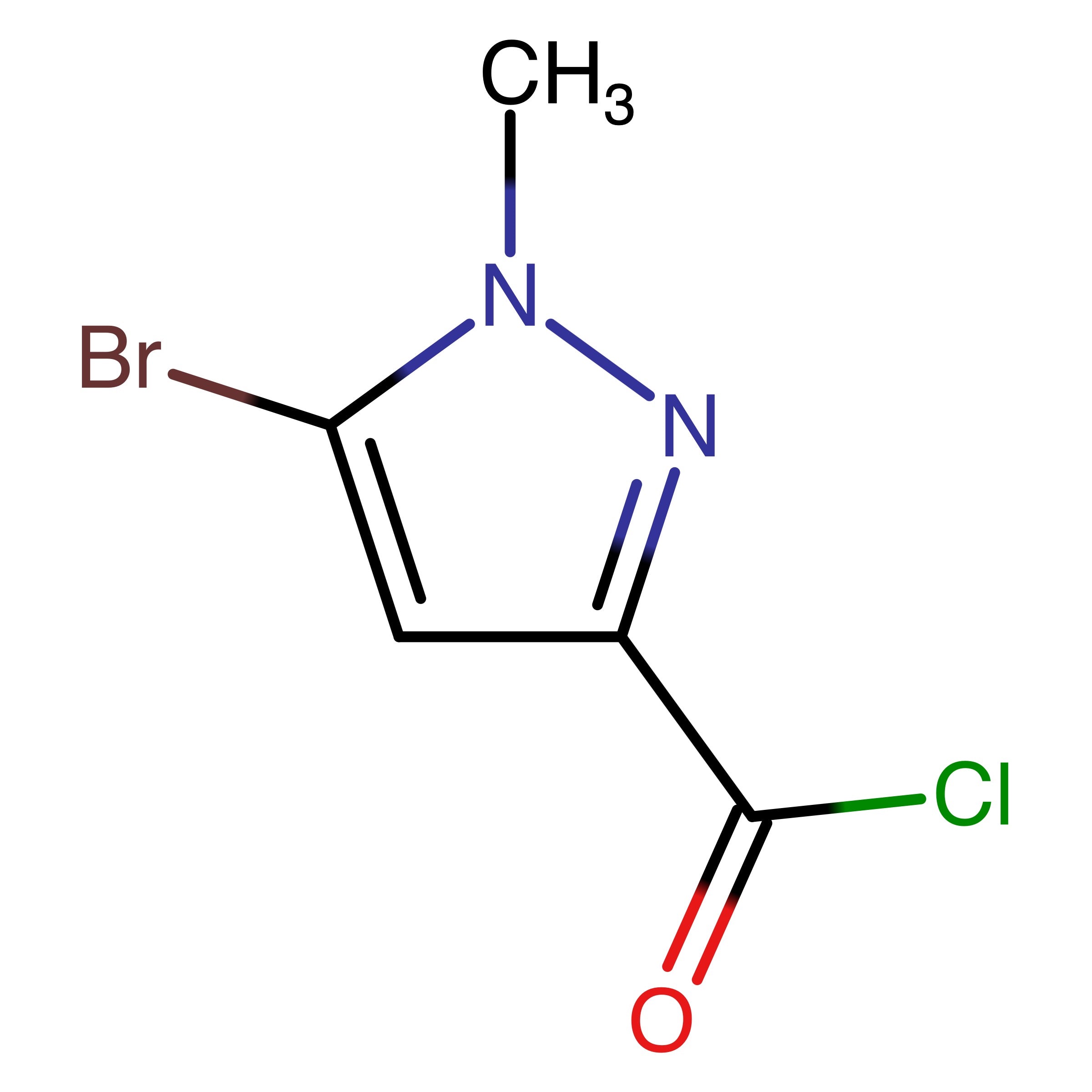 CAS RN 1798294-97-9 | 5-Bromo-1-methylpyrazole-3-carbonyl chloride