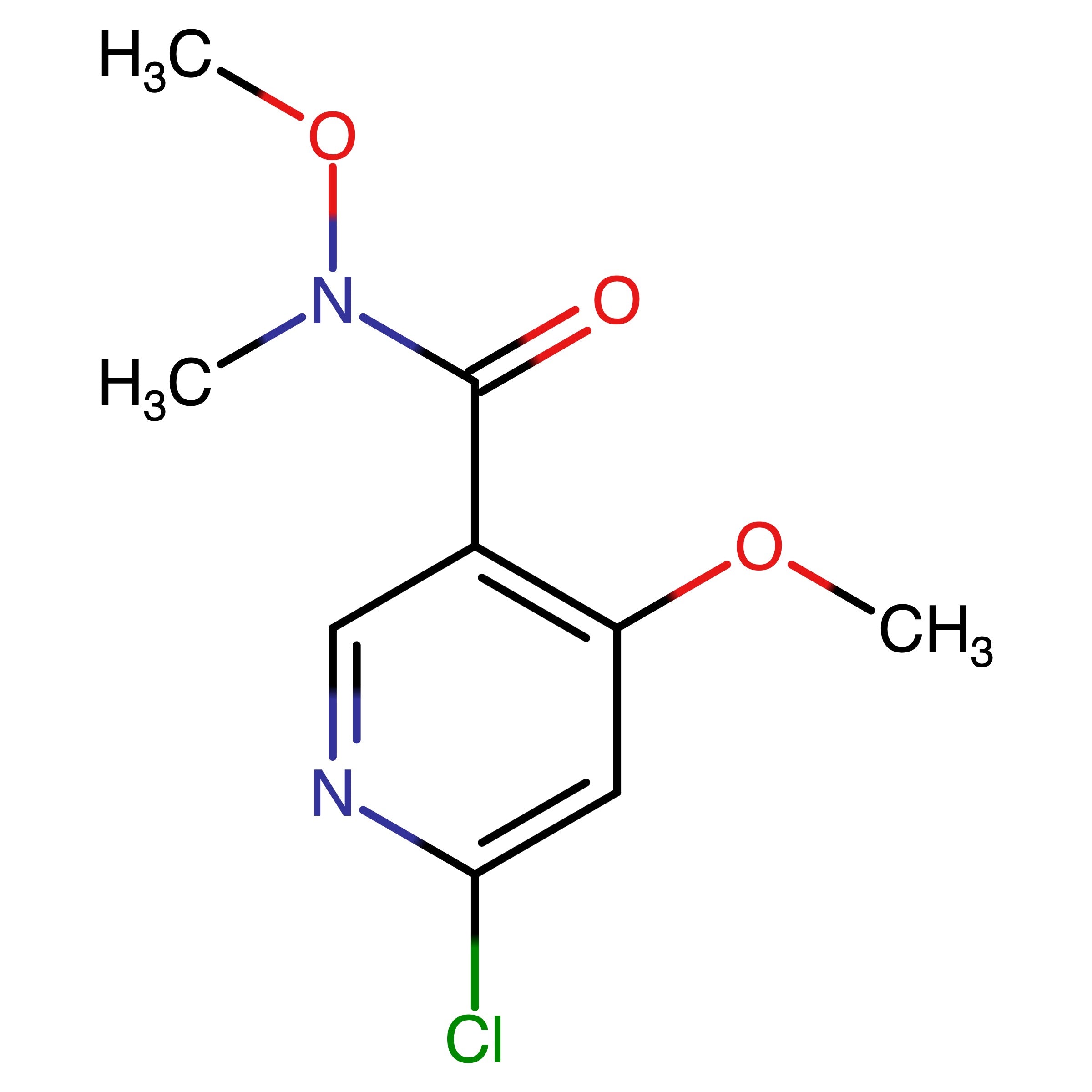 CAS RN 1798295-02-9 | 6-Chloro-N,4-dimethoxy-N-methylnicotinamide
