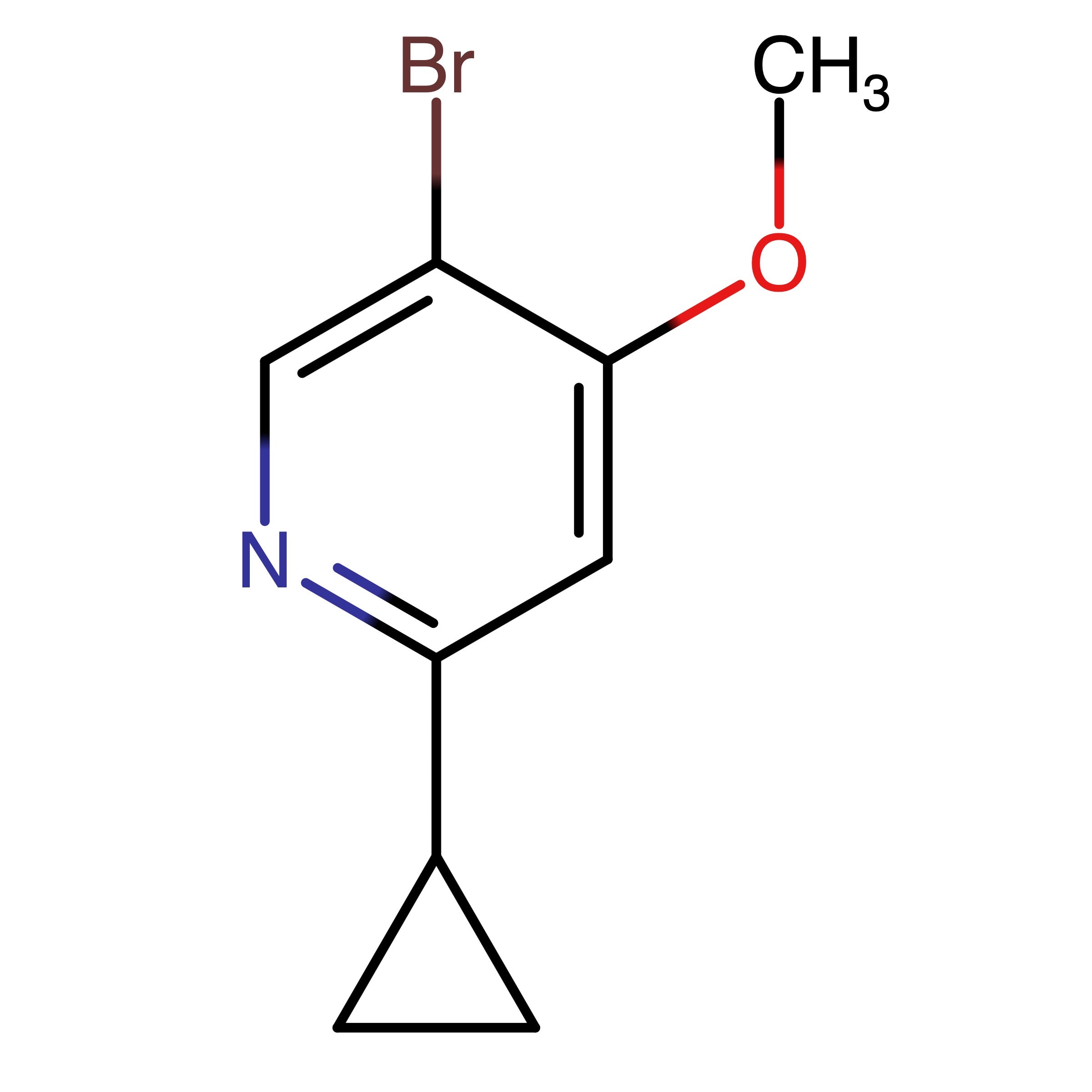 CAS RN 1798295-15-4 | 5_Bromo_2_cyclopropyl_4_methoxypyridine