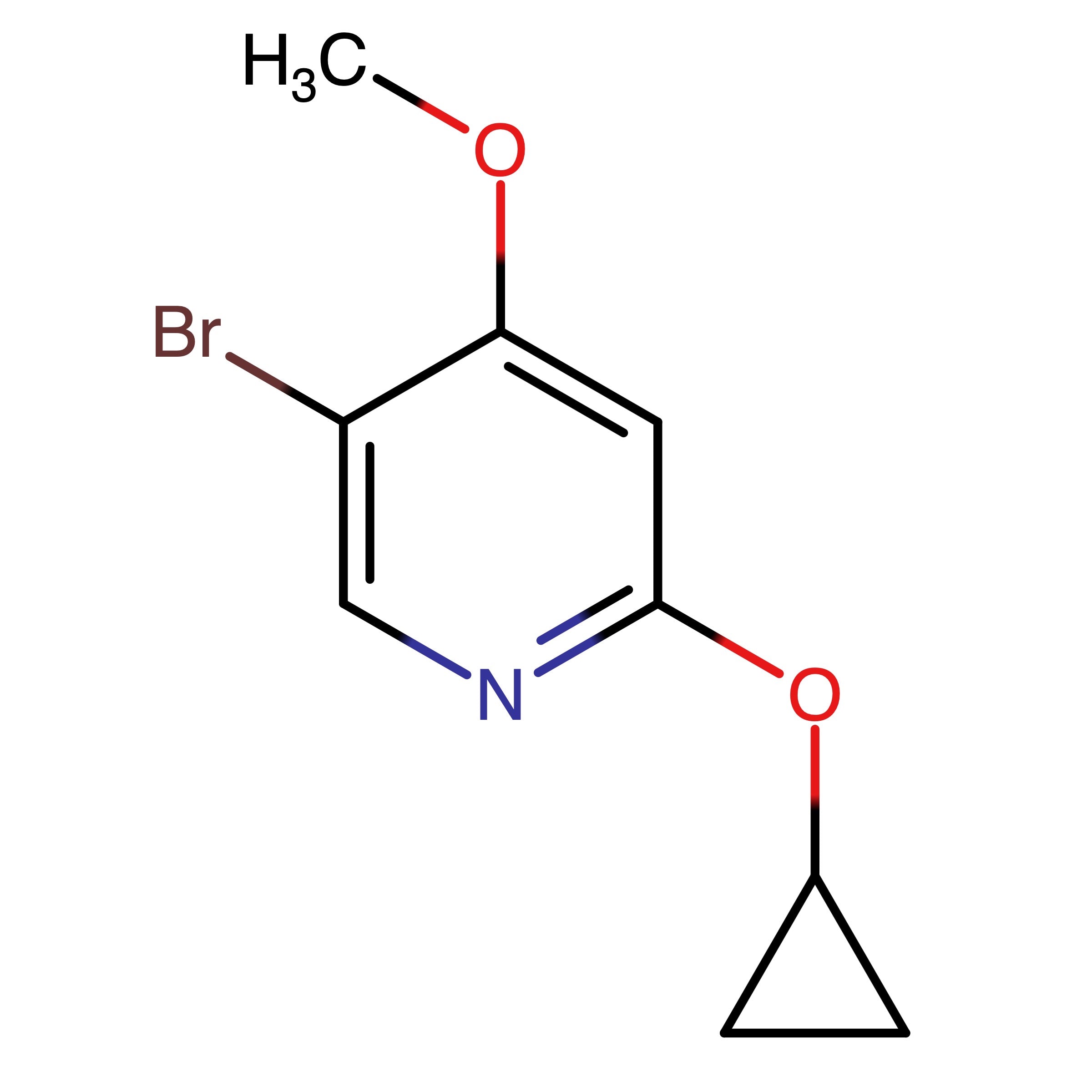 CAS RN 1798295-17-6 | 5_Bromo_2_cyclopropoxy_4_methoxypyridine