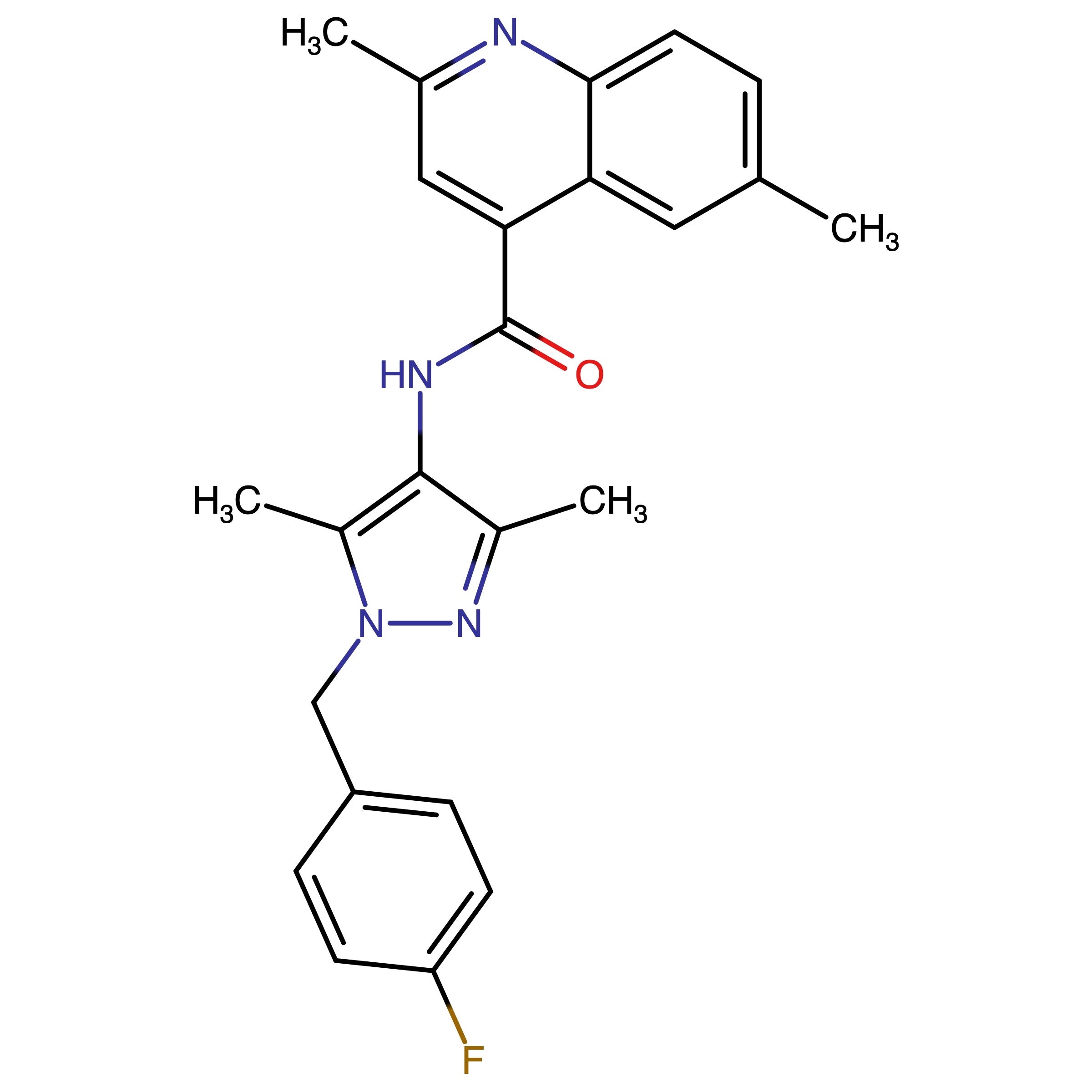 CAS RN 1799751-98-6 | N-[1-(4-Fluorobenzyl)-3,5-dimethyl-1H-pyrazol-4-yl]-2,6-dimethylquinoline-4-carboxamide