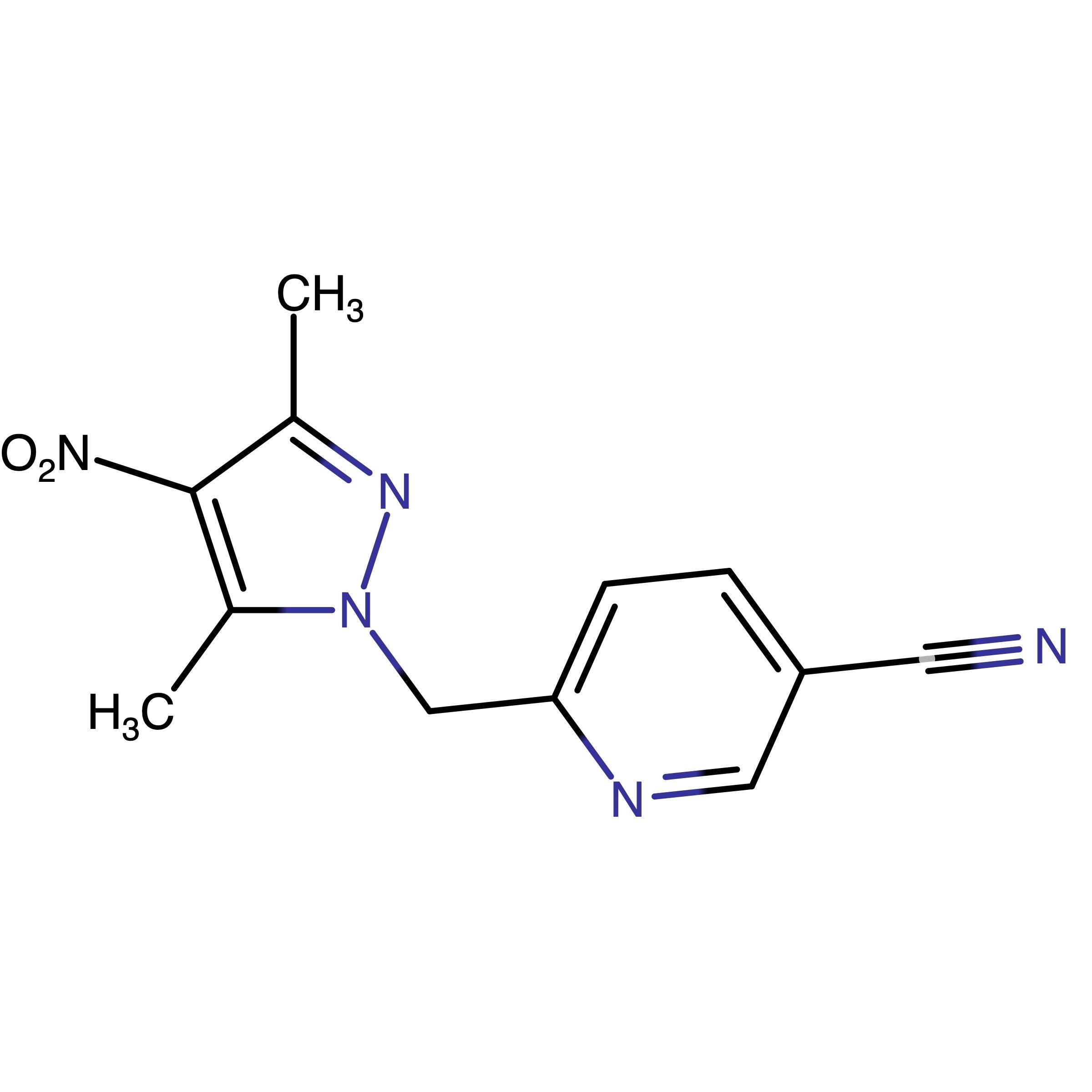 CAS RN 1799763-95-3 | 6-[(3,5-Dimethyl-4-nitro-1H-pyrazol-1-yl)methyl]nicotinonitrile