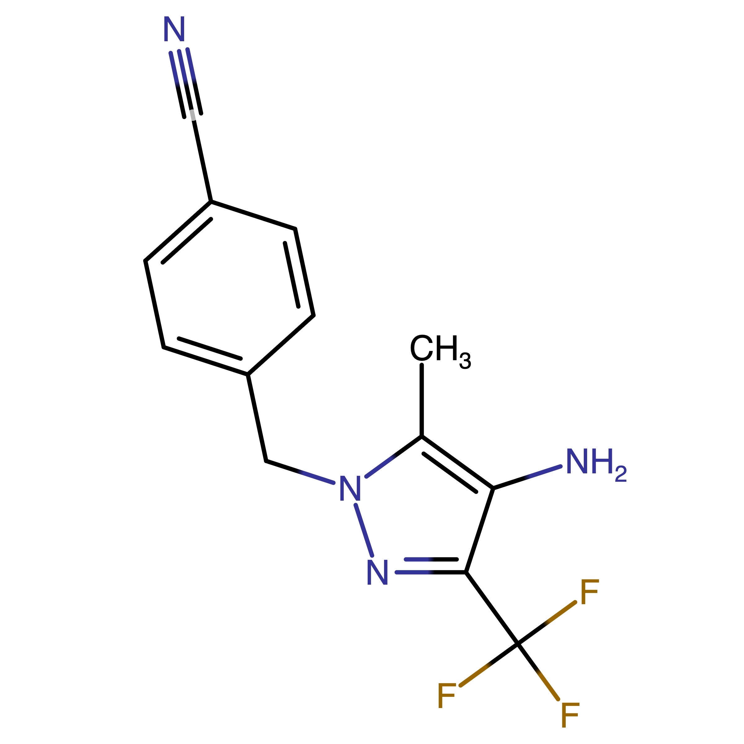 CAS RN 1799764-29-6 | 4-{[4-Amino-5-methyl-3-(trifluoromethyl)-1H-pyrazol-1-yl]methyl}benzonitrile