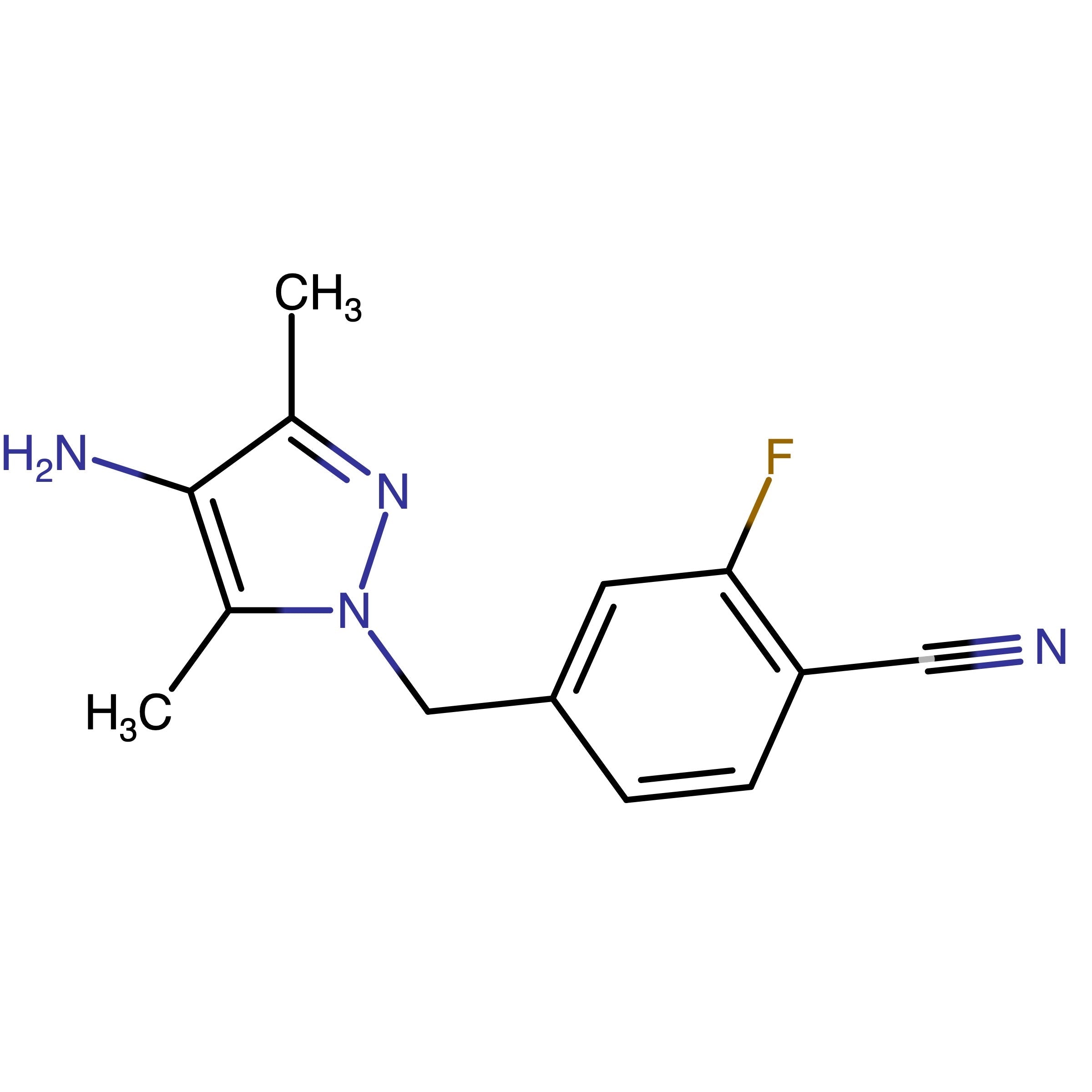 CAS RN 1799764-34-3 | 4-[(4-Amino-3,5-dimethyl-1H-pyrazol-1-yl)methyl]-2-fluorobenzonitrile
