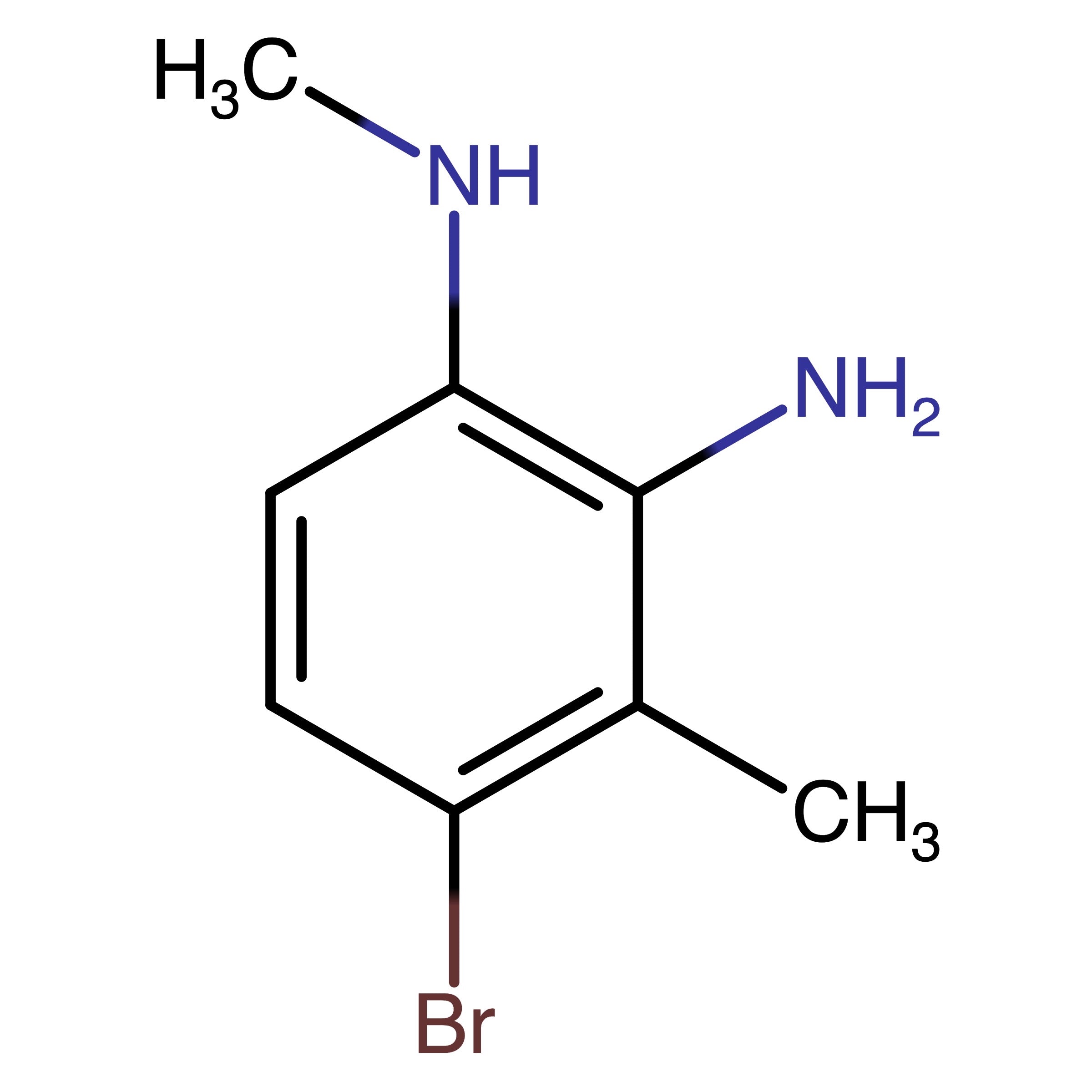 CAS RN 1799973-86-6 | 4-Bromo-1-N,3-dimethylbenzene-1,2-diamine | MFCD28969712