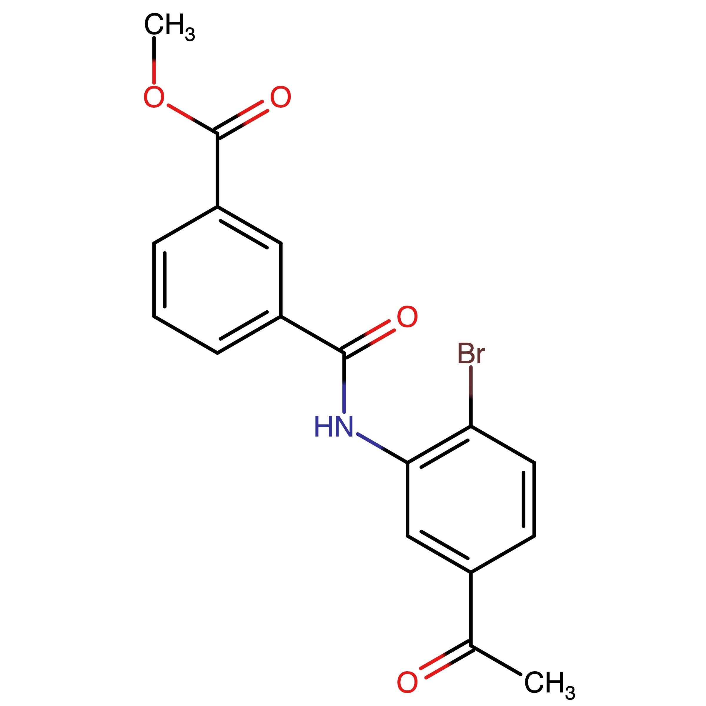 CAS RN 1801351-85-8 | Methyl 3-((5-acetyl-2-bromophenyl)carbamoyl)benzoate
