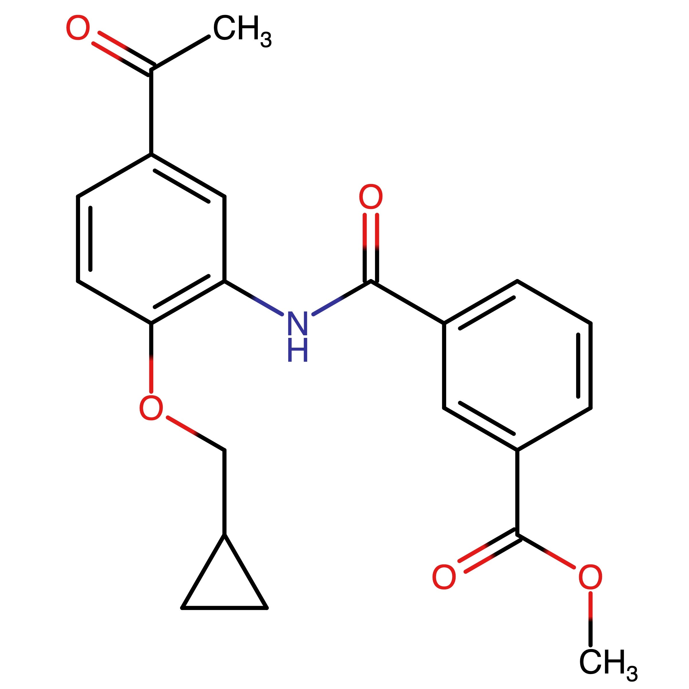 CAS RN 1801351-88-1 | Methyl 3-((5-acetyl-2-(cyclopropylmethoxy)phenyl)carbamoyl)benzoate
