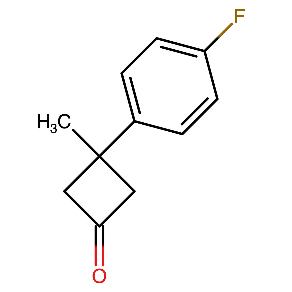 CAS RN 1803586-46-0 | 3-(4-Fluorophenyl)-3-methylcyclobutan-1-one | MFCD28063756