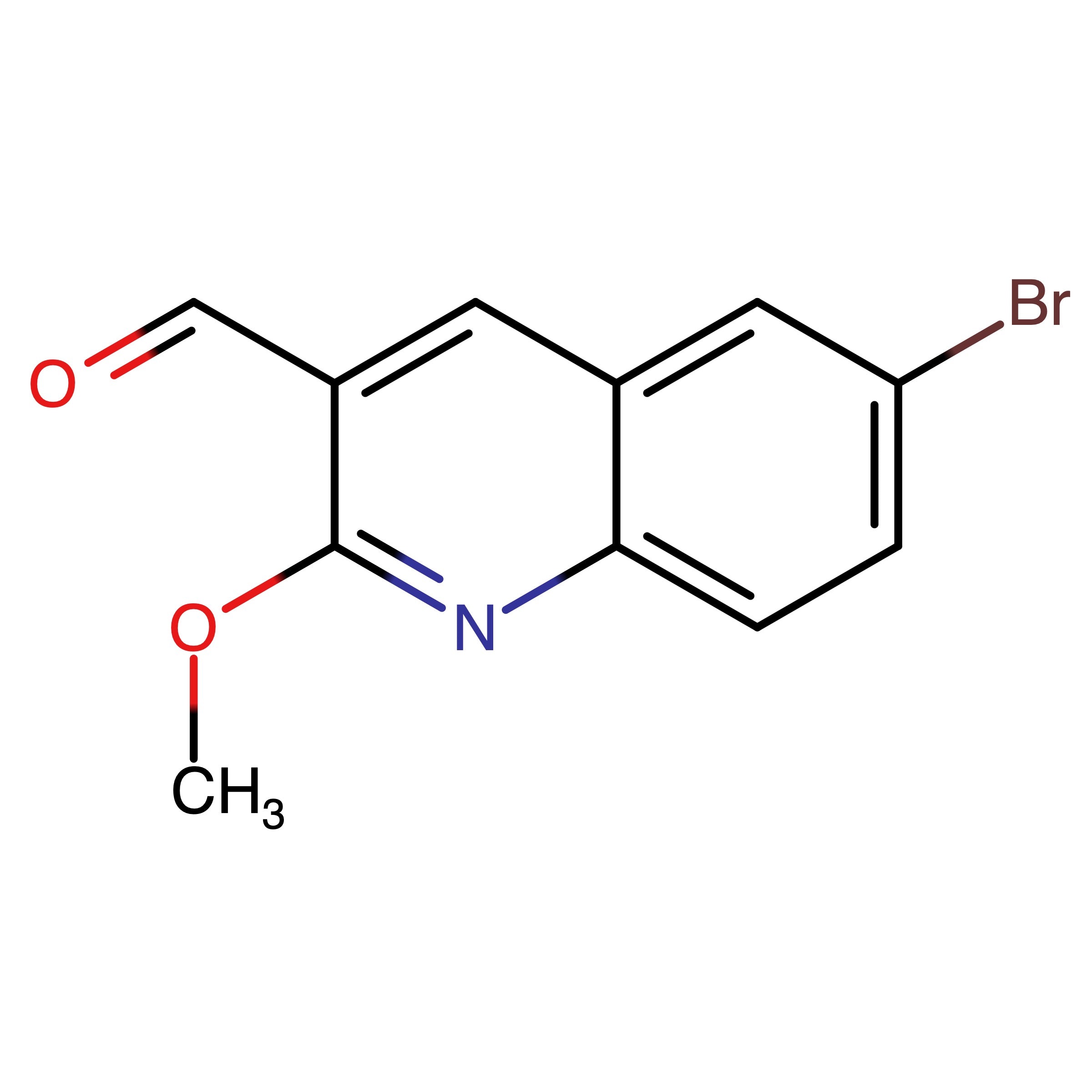 CAS RN 1808008-21-0 | 6-Bromo-2-methoxyquinoline-3-carbaldehyde | MFCD30536448