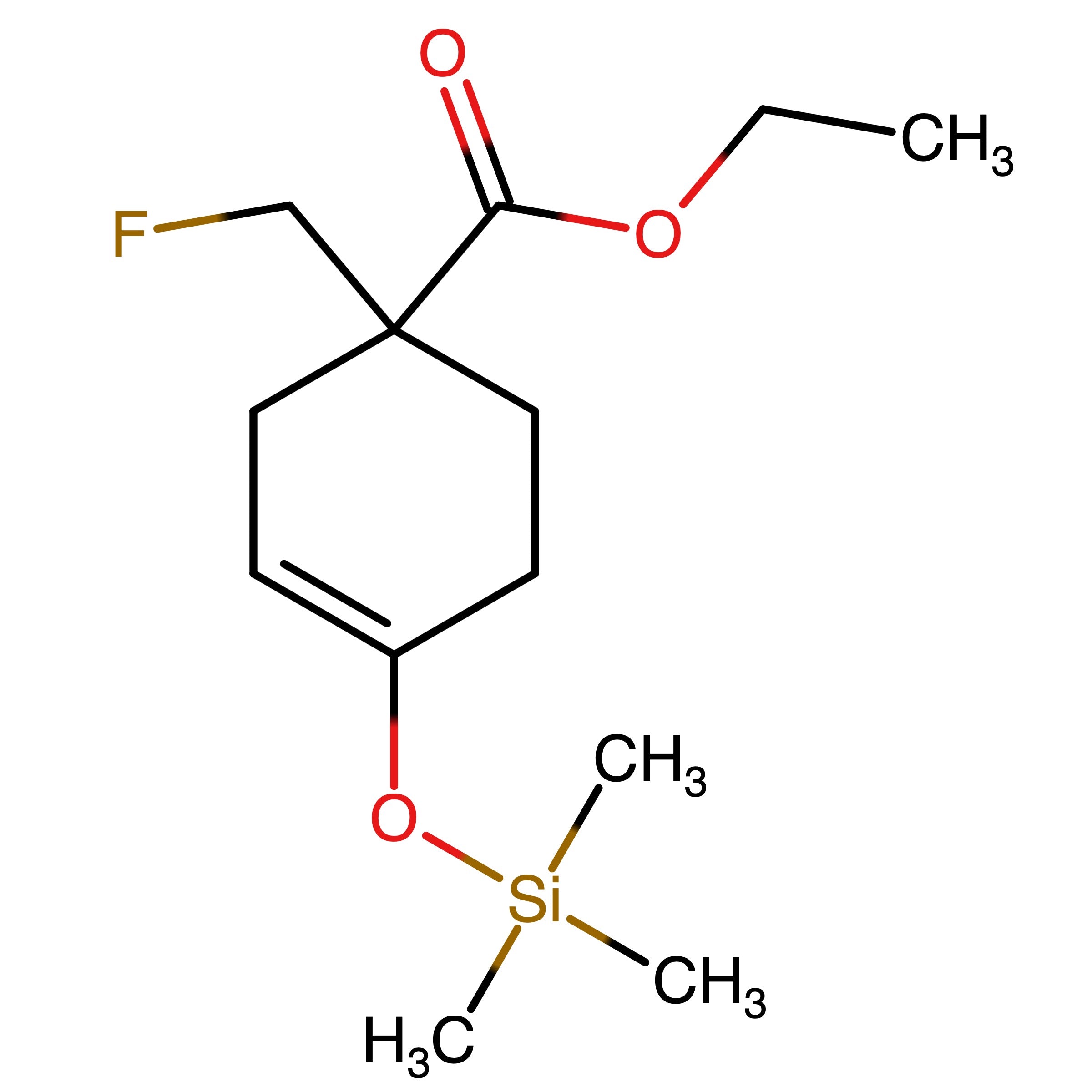 CAS RN 1818868-41-5 | Ethyl 1_(fluoromethyl)_4_((trimethylsilyl)oxy)cyclohex_3_enecarboxylate