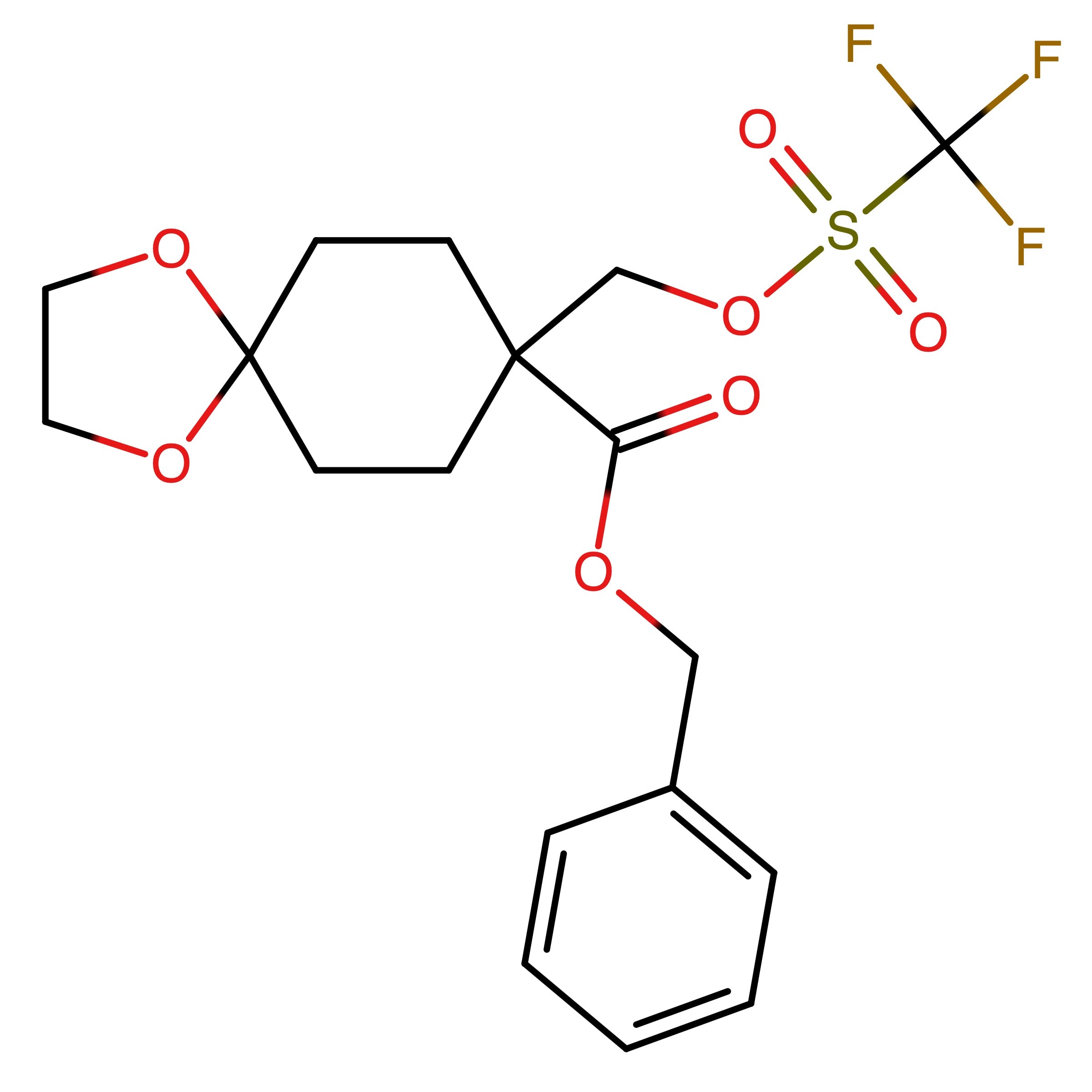 CAS RN 1818868-45-9 | Benzyl 8_((((trifluoromethyl)sulfonyl)oxy)methyl)_1,4_dioxaspiro[4.5]decane_8_carboxylate