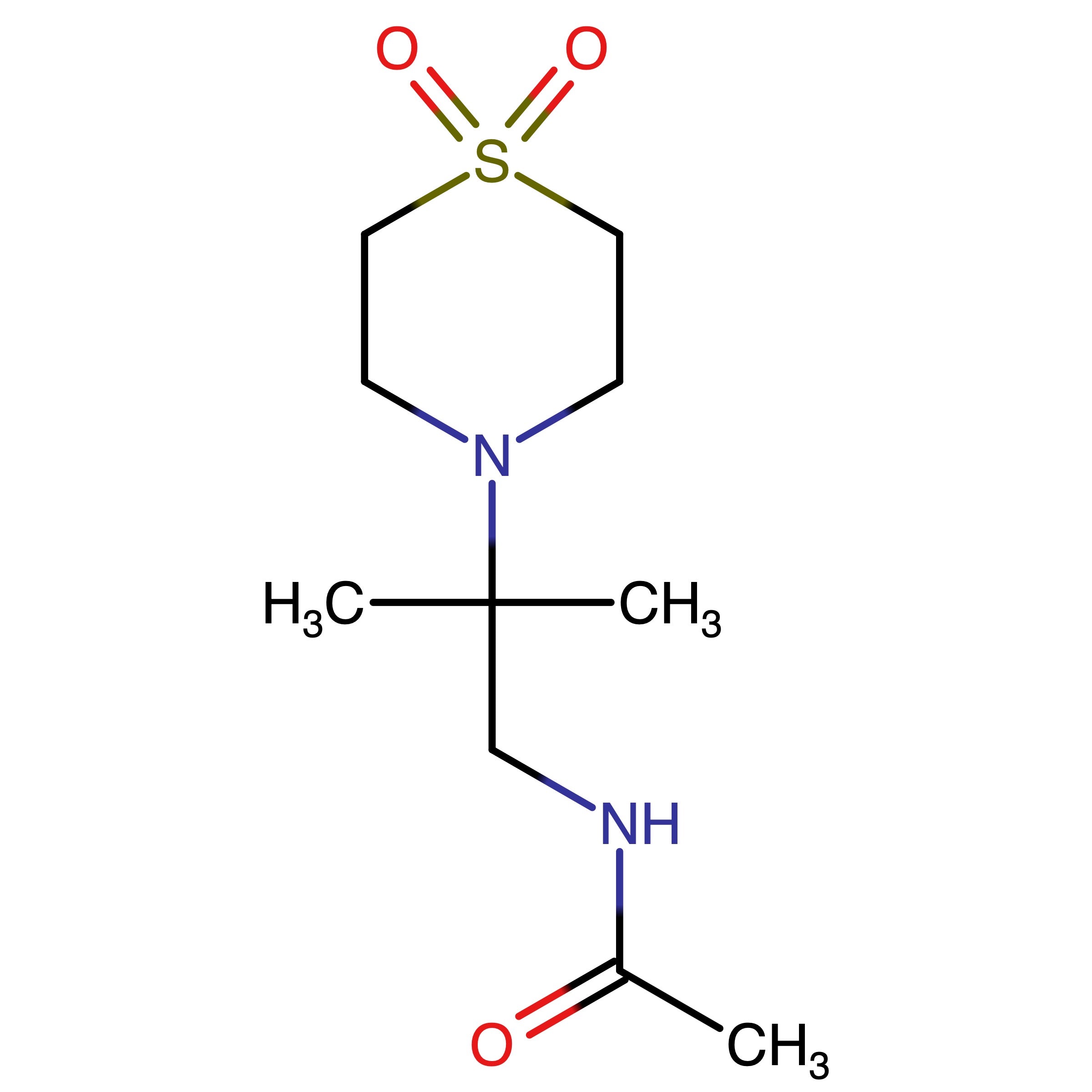 CAS RN 1818868-55-1 | N_(2_(1,1_Dioxidothiomorpholino)_2_methylpropyl)acetamide