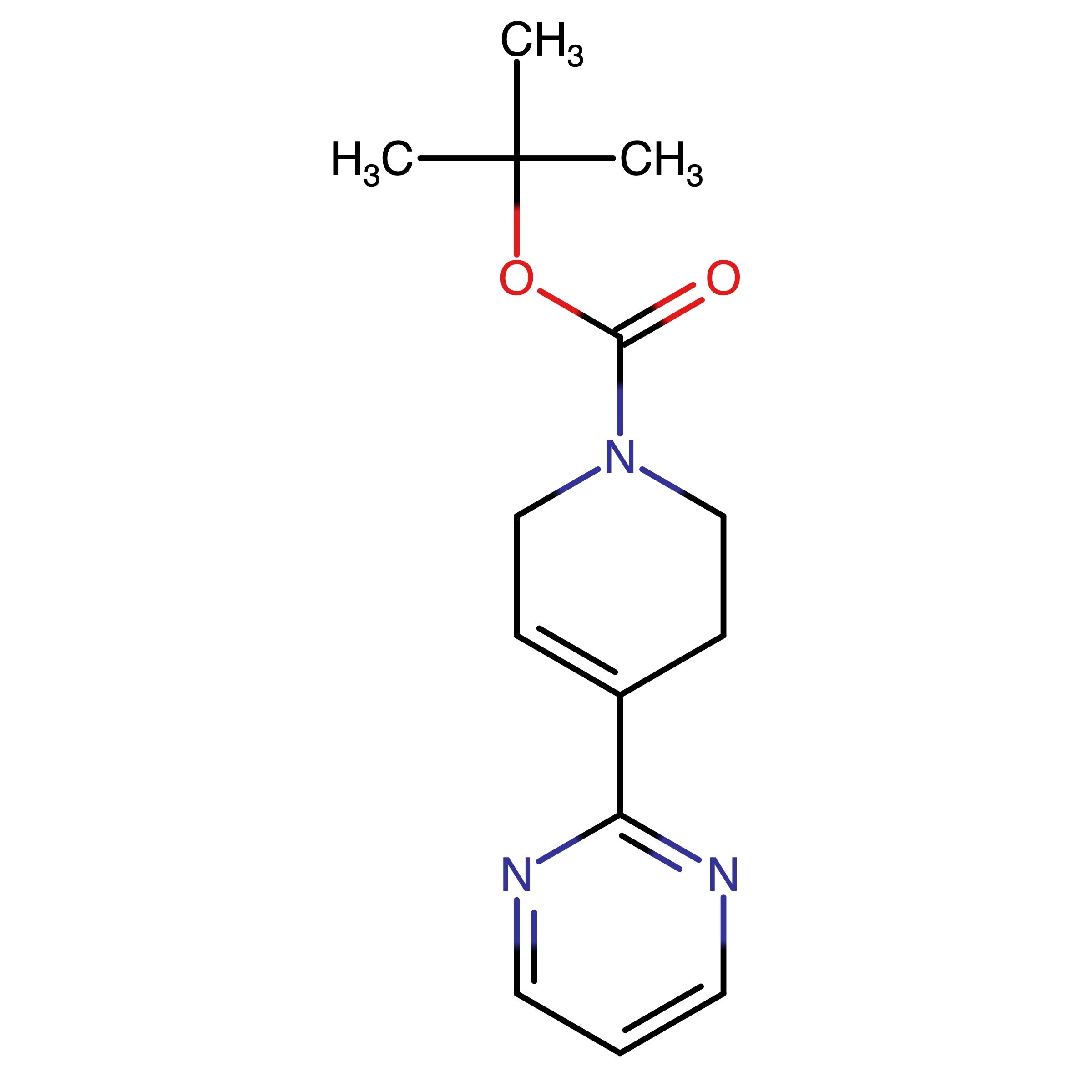 CAS RN 182416-03-1 | 4-Pyrimidin-2-yl-3,6-dihydro-2H-pyridine-1-carboxylic acid tert-butyl ester
