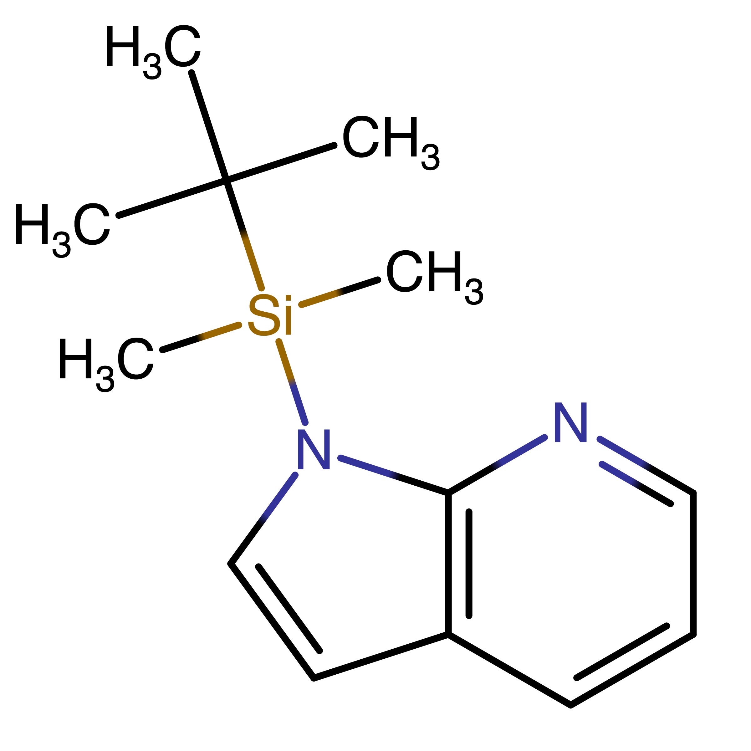 CAS RN 183001-71-0 | tert-Butyl-dimethyl-pyrrolo[2,3-b]pyridin-1-ylsilane | MFCD11616423