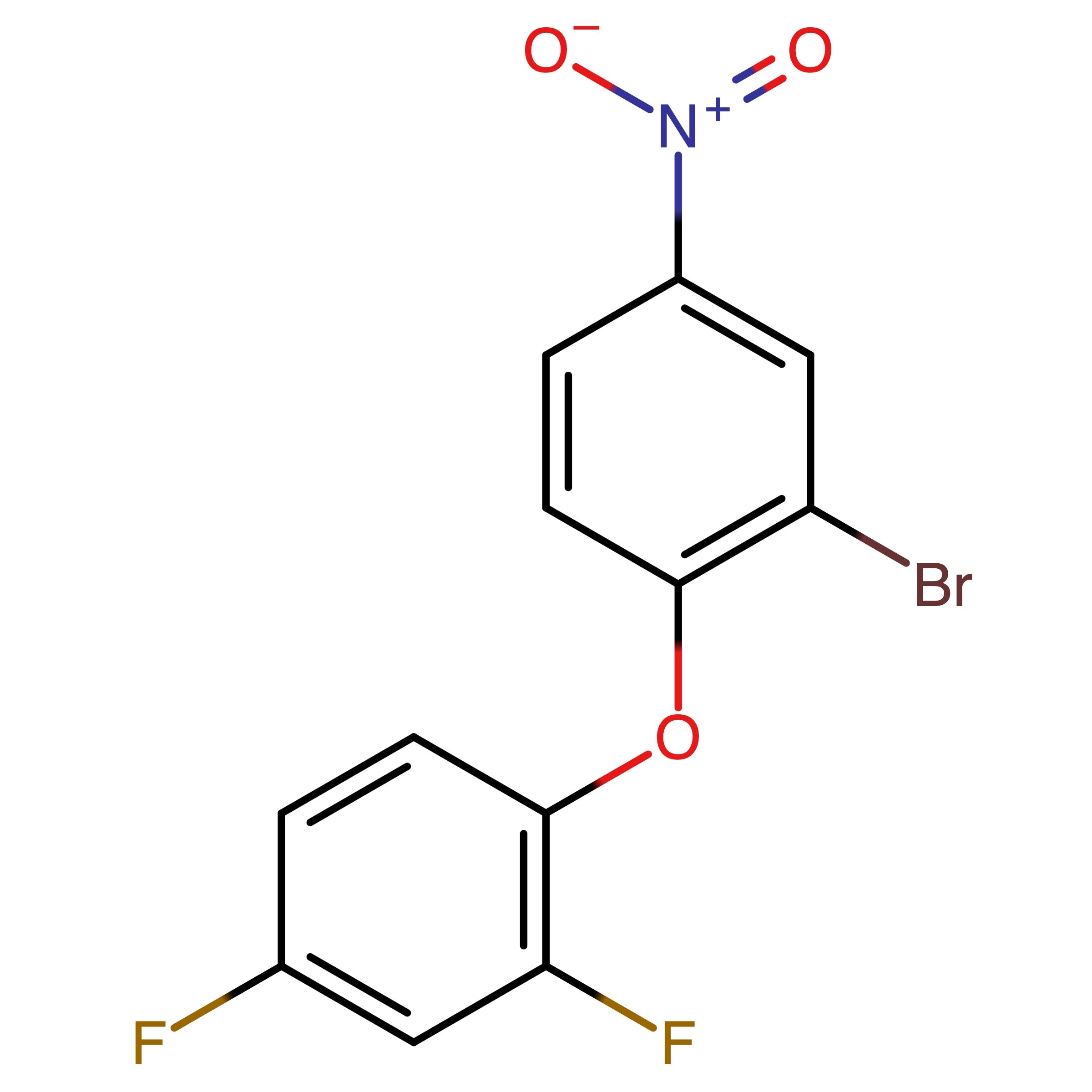 CAS RN 183110-56-7 | 2-Bromo-1-(2,4-difluorophenoxy)-4-nitrobenzene | MFCD28406126