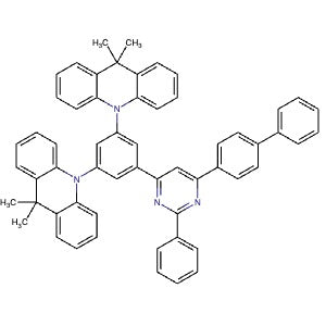 1836192-40-5 | 10,10'-(5-(6-([1,1'-Biphenyl]-4-yl)-2-phenylpyrimidin-4-yl)-1,3-phenylene)bis(9,9-dimethyl-9,10-dihydroacridine) - Hoffman Fine Chemicals