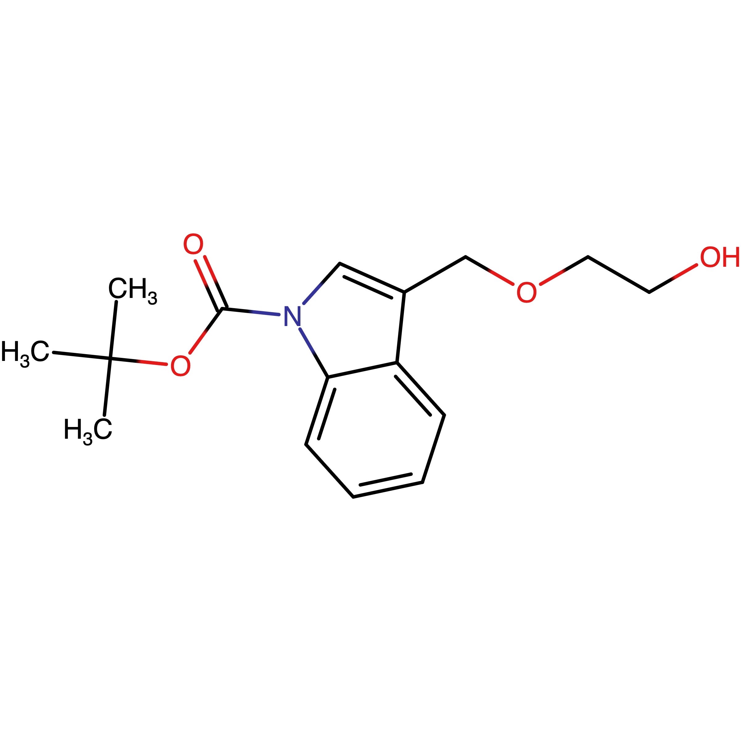 CAS RN 1845713-22-5 | tert-Butyl 3-((2-hydroxyethoxy)methyl)-1H-indole-1-carboxylate