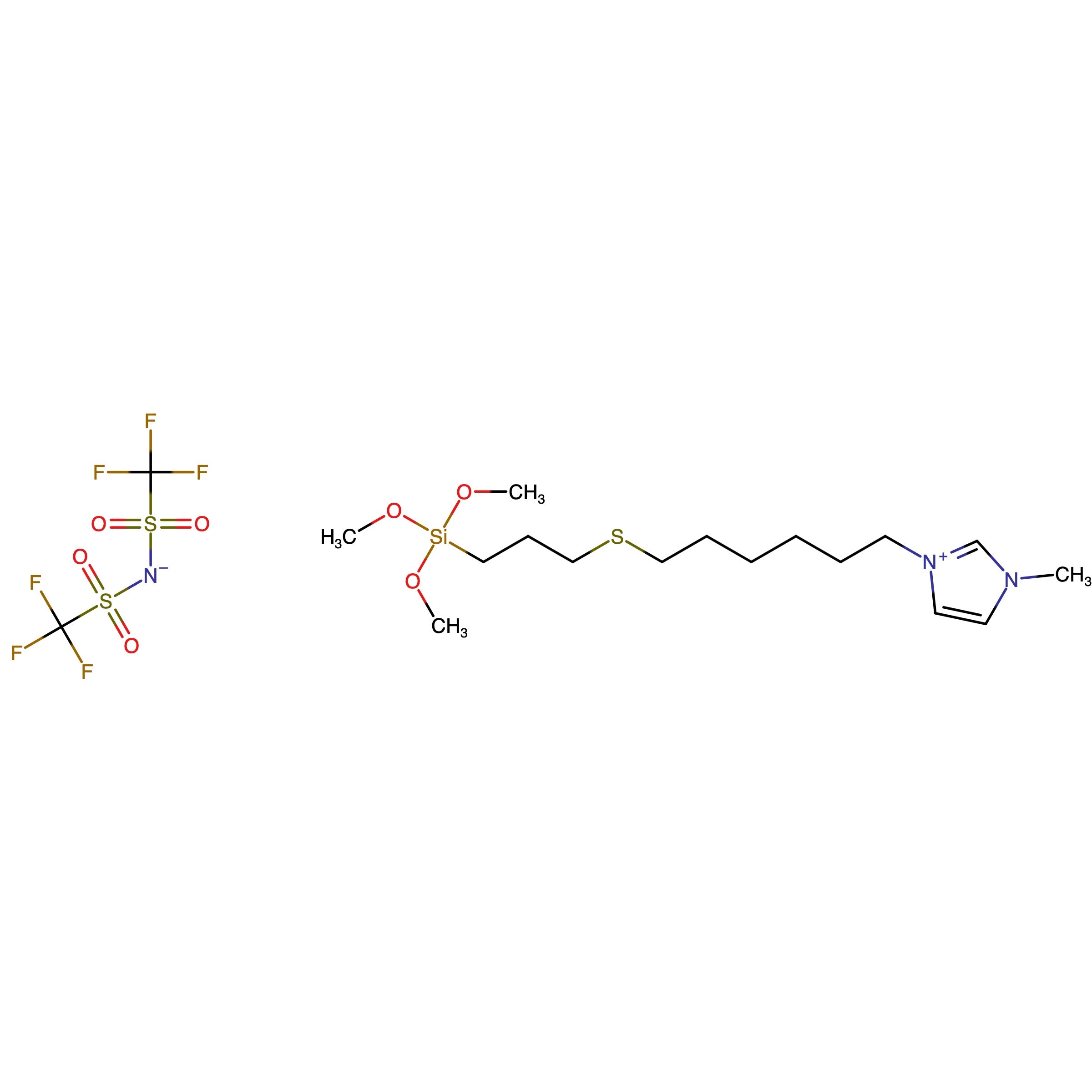 CAS RN 1848880-22-7 | Bis(trifluoromethylsulfonyl)azanide;trimethoxy-[6-[3-(3-methylimidazol-3-ium-1-yl)hexylsulfanyl]propyl]silane