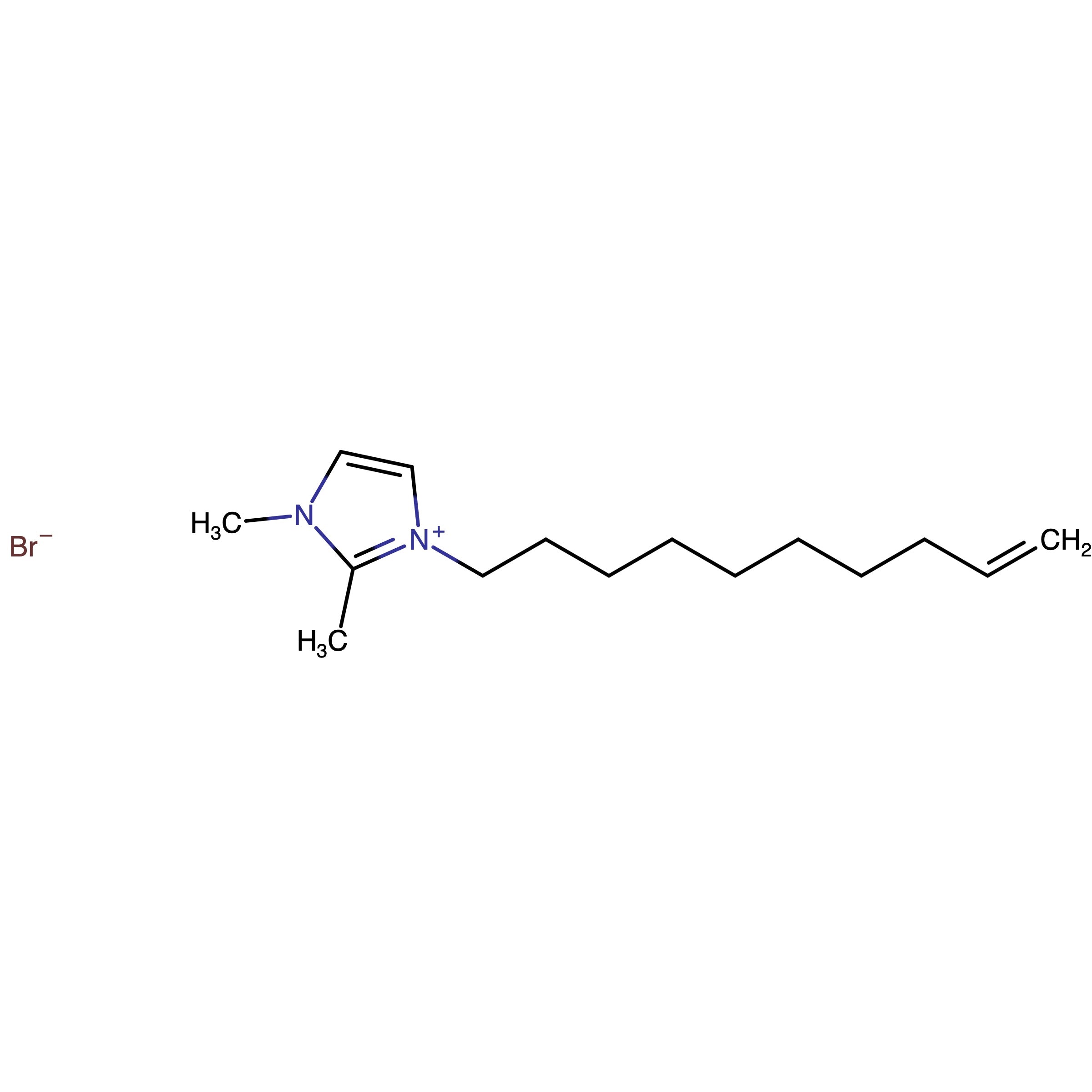 CAS RN 1848880-58-9 | 1,2-Dimethyl-3-(dec-9-en-1-yl)imidazolium bromide
