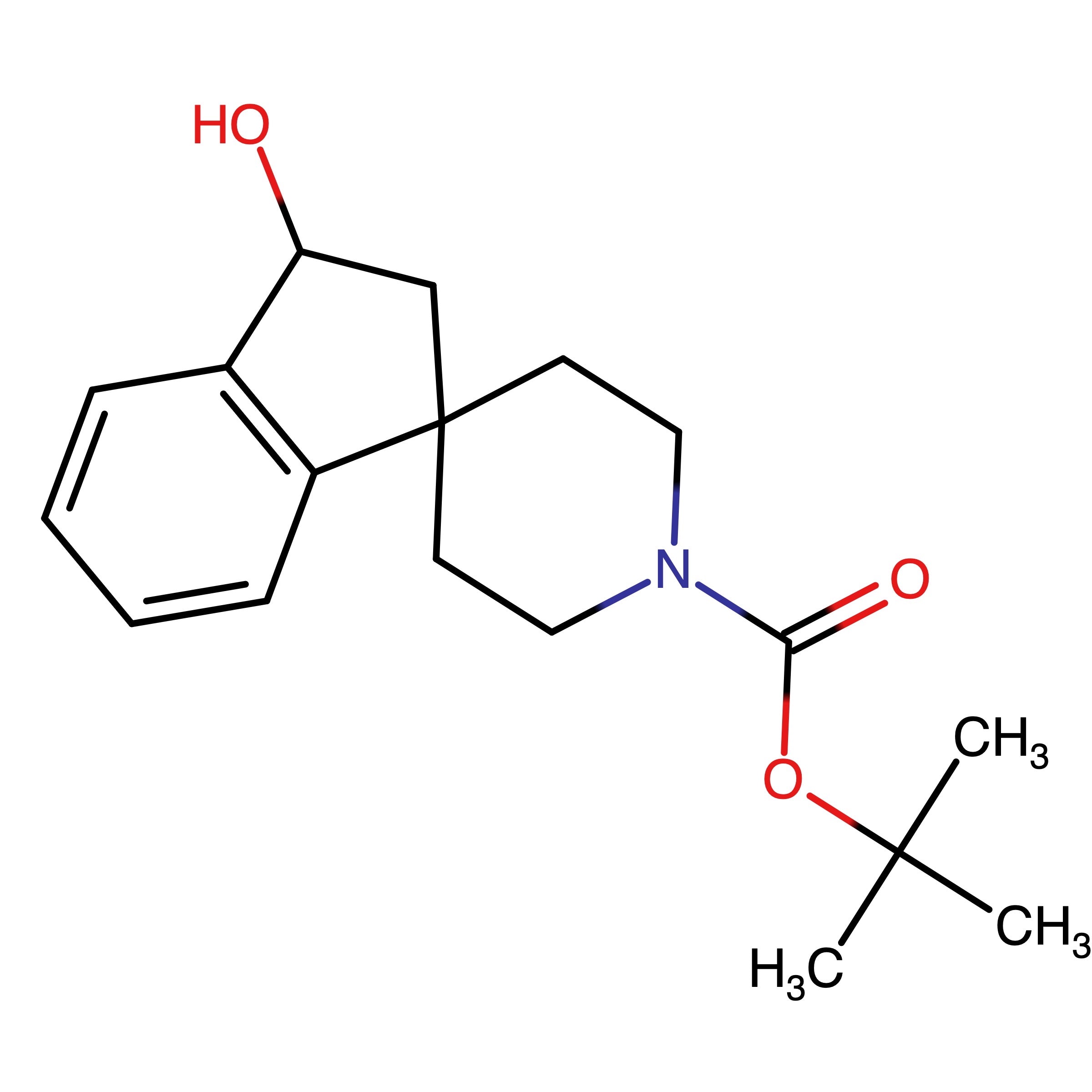 CAS RN 185525-42-2 | tert-Butyl 3-hydroxy-2,3-dihydrospiro[indene-1,4'-piperidine]-1'-carboxylate | MFCD00796999