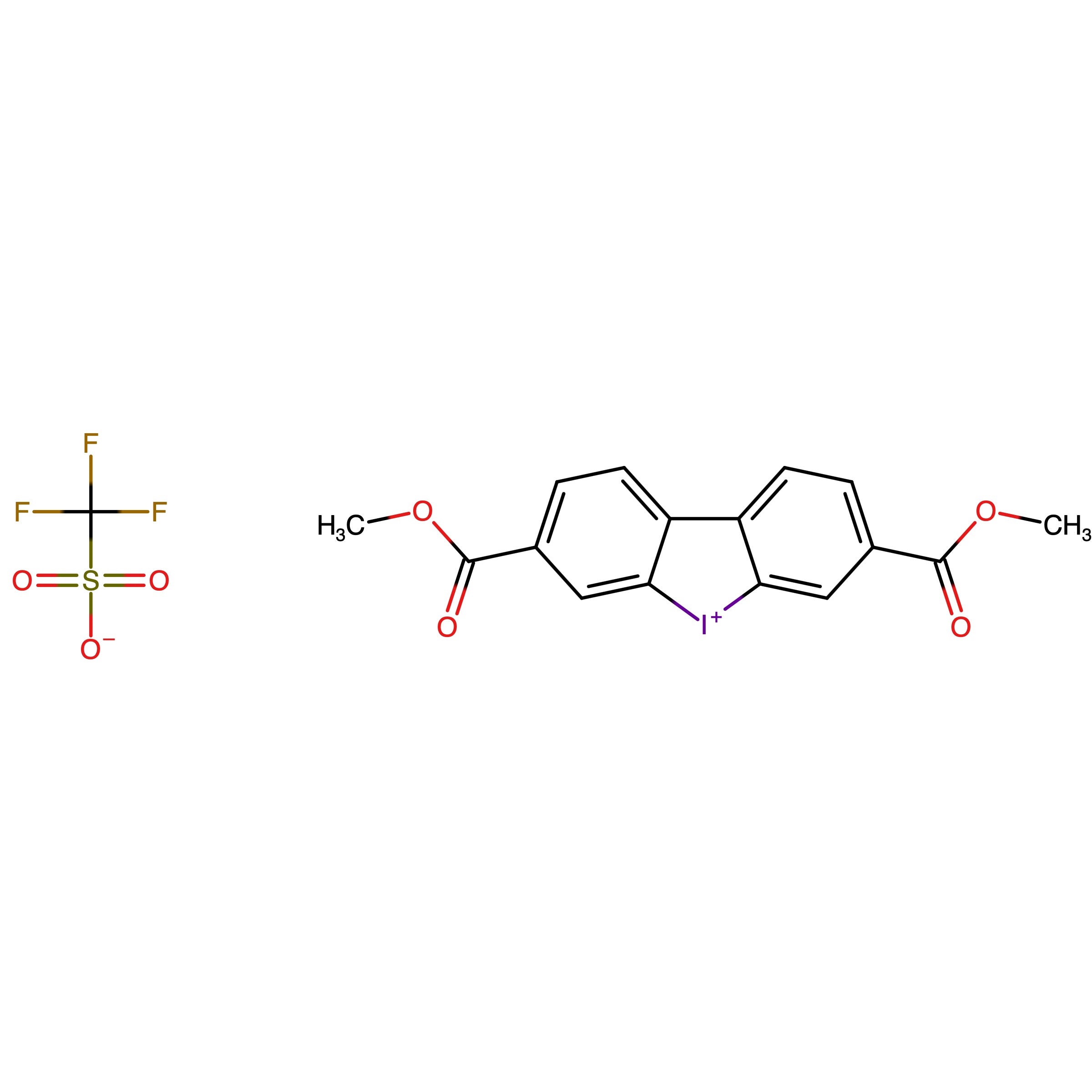 CAS RN 1858268-23-1 | Name: 3,7_Dimethoxycarbonyldibenzo[b,d]iodol_5_ium trifluoromethanesulfonate