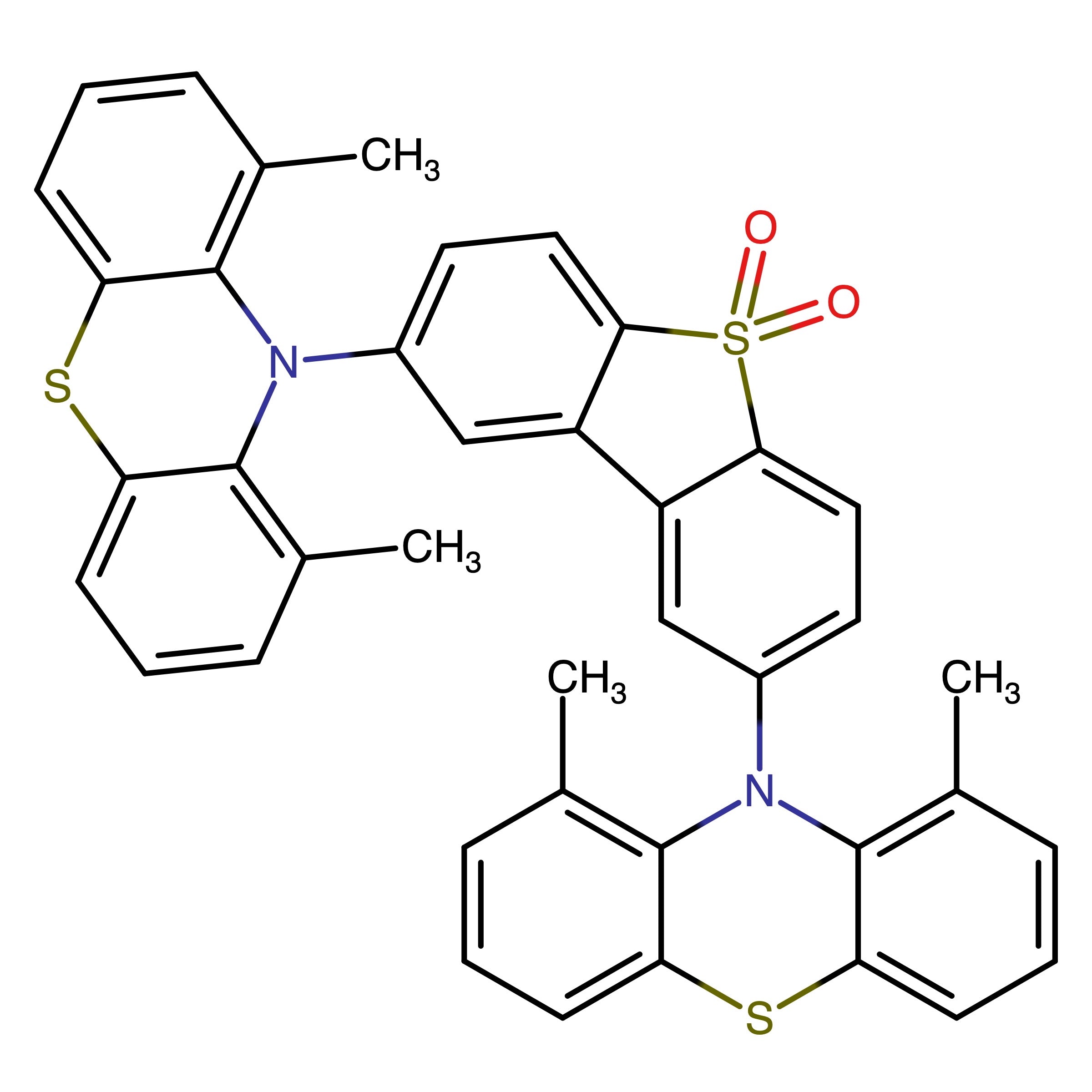 CAS RN 1865689-02-6 | 2,8-Bis(1,9-dimethyl-phenothiazin-10-yl)dibenzothiophene-S,S-dioxide