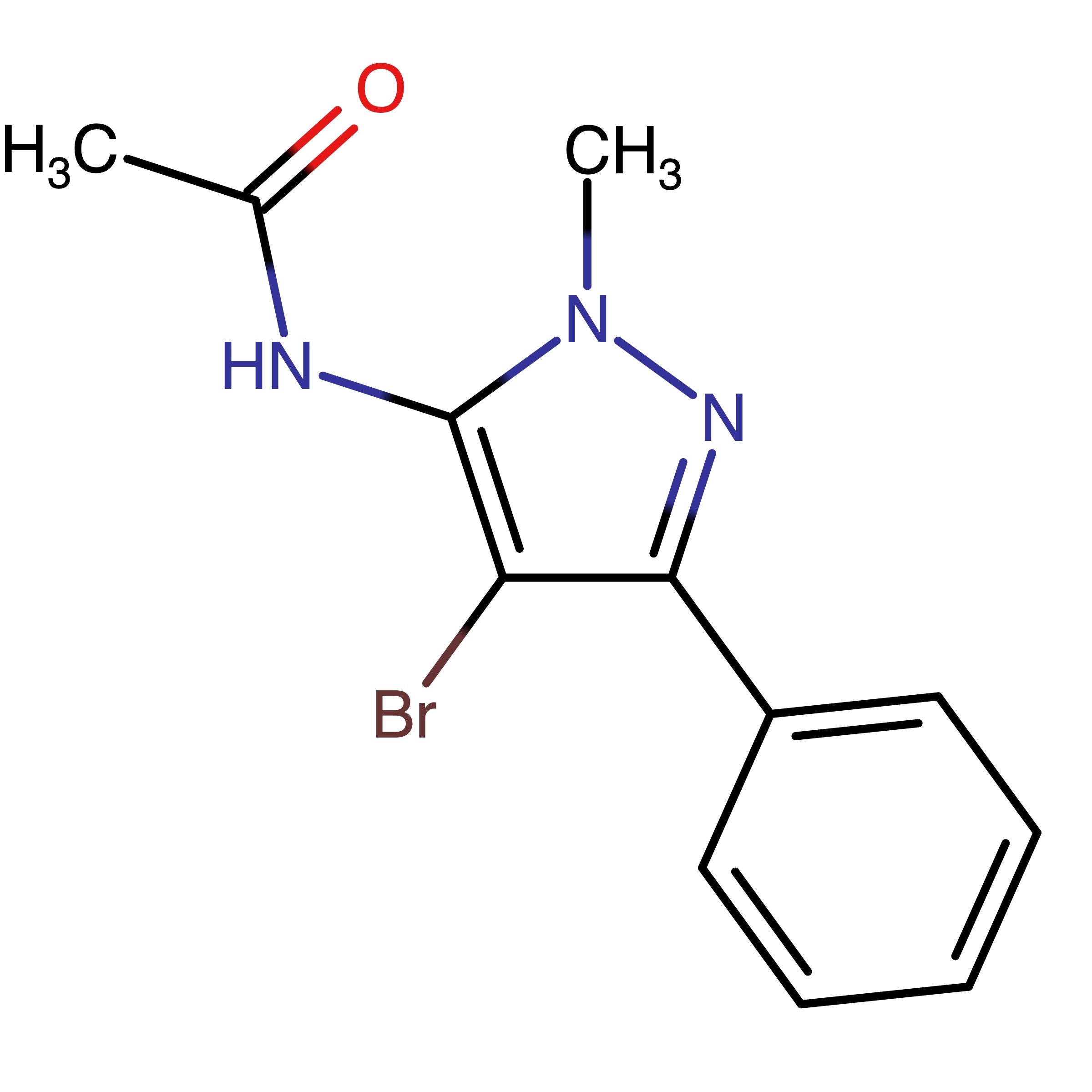 CAS RN 1894247-16-5 | N-(4-Bromo-1-methyl-3-phenyl-1H-pyrazol-5-yl)acetamide