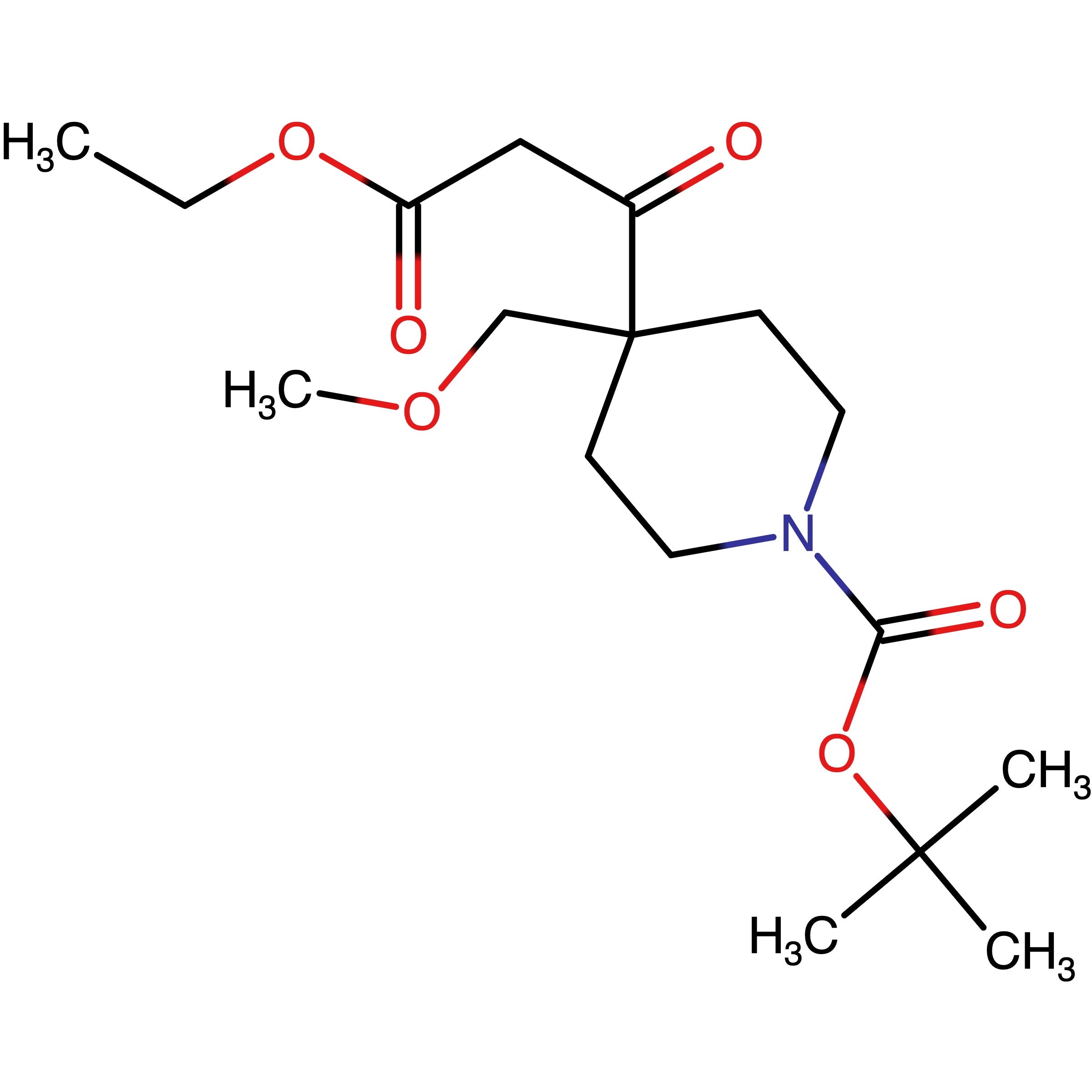 CAS RN 1898207-85-6 | tert-Butyl 4-(3-ethoxy-3-oxopropanoyl)-4-(methoxymethyl)piperidine-1-carboxylate
