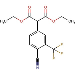 1898213-72-3 | Diethyl 2-[4-cyano-3-(trifluoromethyl)phenyl]propanedioate - Hoffman Fine Chemicals