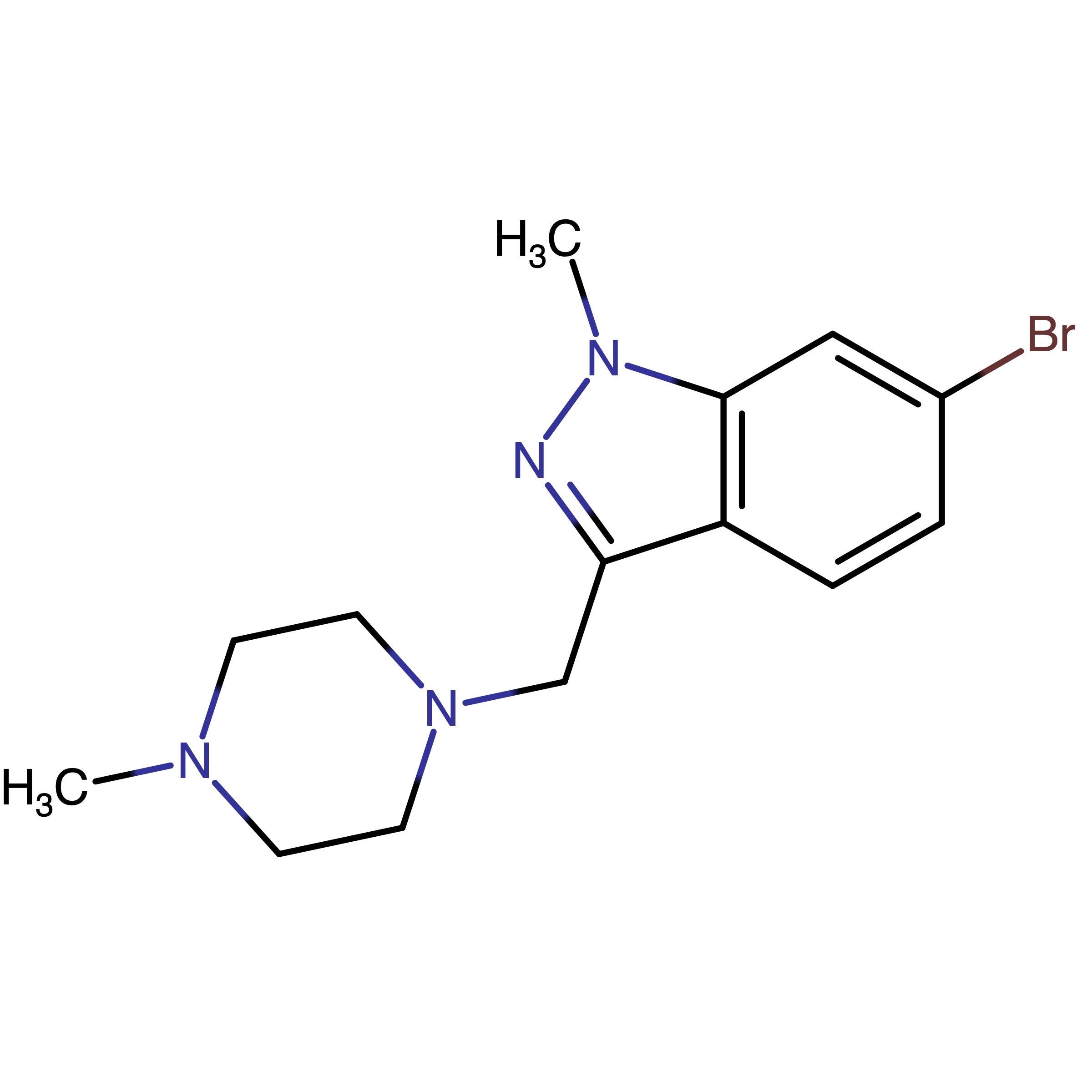 CAS RN 1902976-36-6 | 6-Bromo-1-methyl-3-[(4-methylpiperazin-1-yl)methyl]indazole