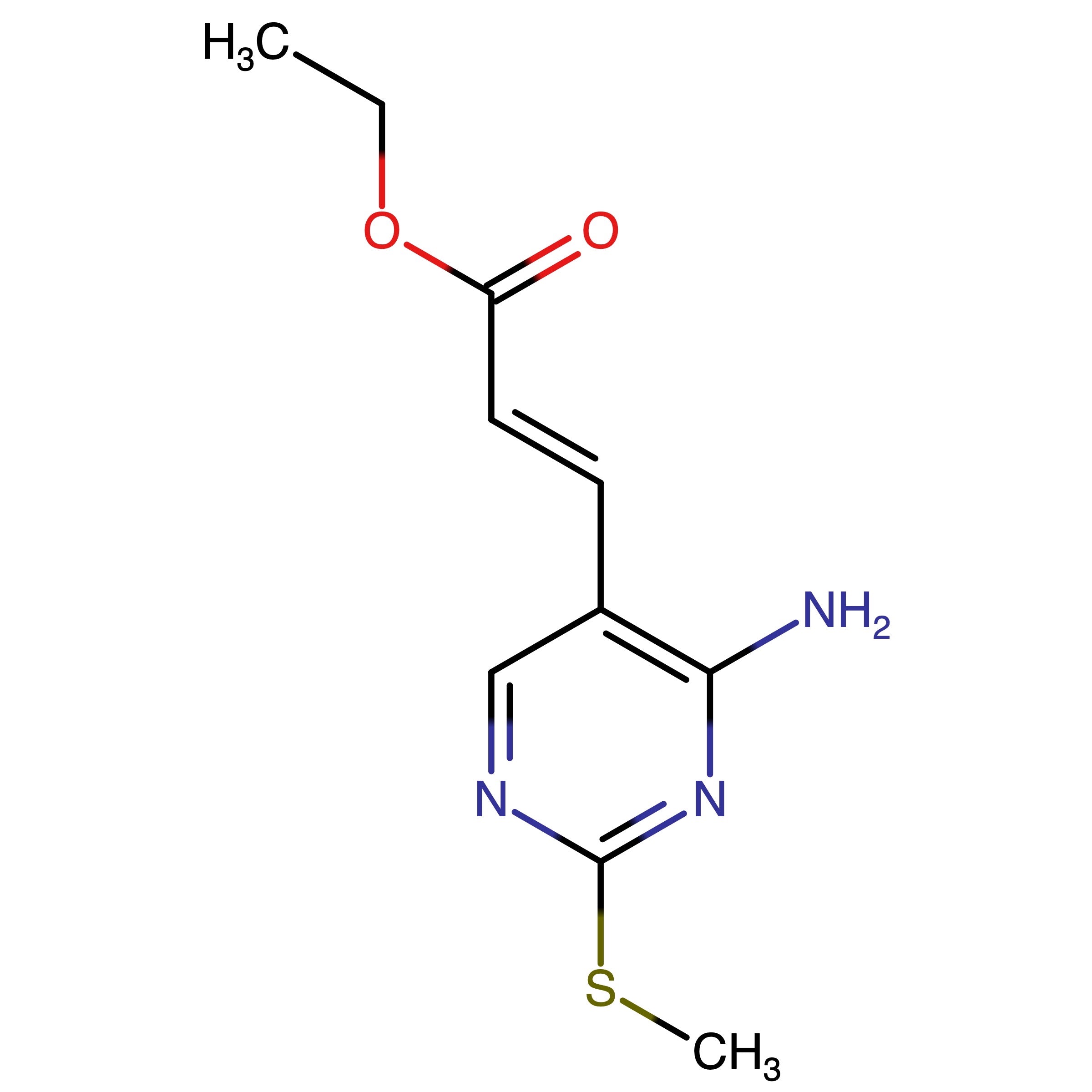 CAS RN 1908455-64-0 | Ethyl (E)-3-(4-amino-2-(methylthio)pyrimidin-5-yl)acrylate