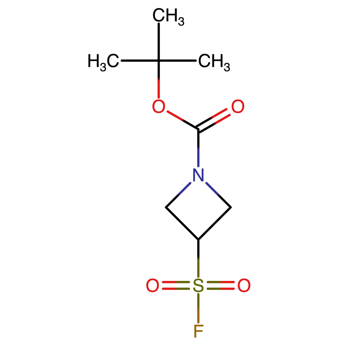 CAS RN 1909313-92-3 | tert-Butyl 3-fluorosulfonylazetidine-1-carboxylate | MFCD29907105
