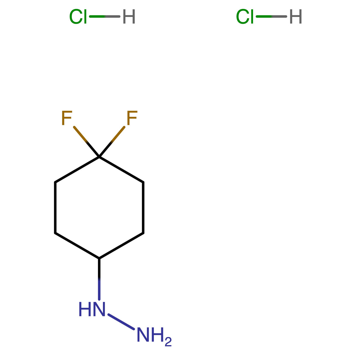 CAS RN 1911568-46-1 | (4,4-Difluorocyclohexyl)hydrazine;dihydrochloride | MFCD30145539