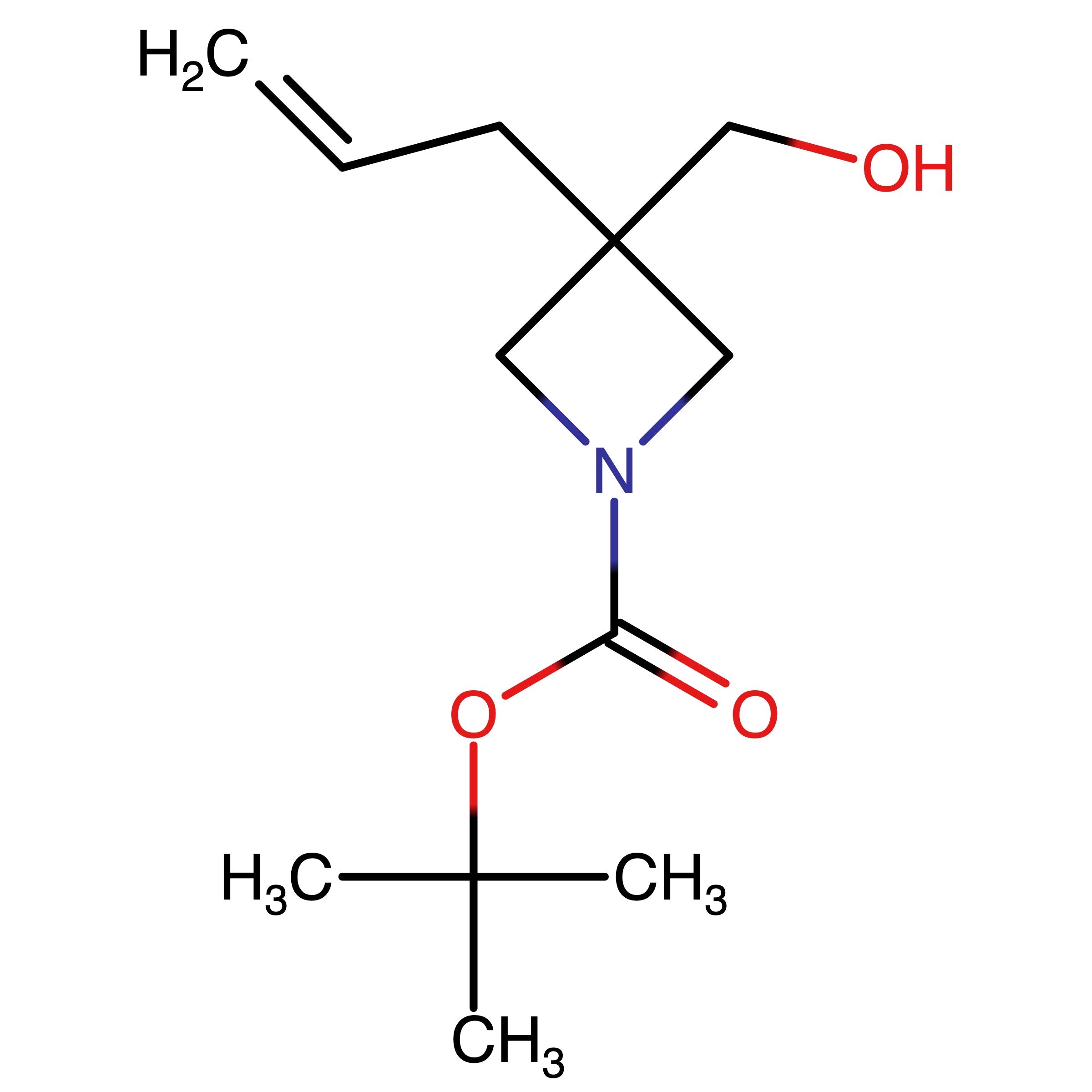 CAS RN 1934542-93-4 | tert-Butyl 3-allyl-3-(hydroxymethyl)azetidine-1-carboxylate | MFCD30229349