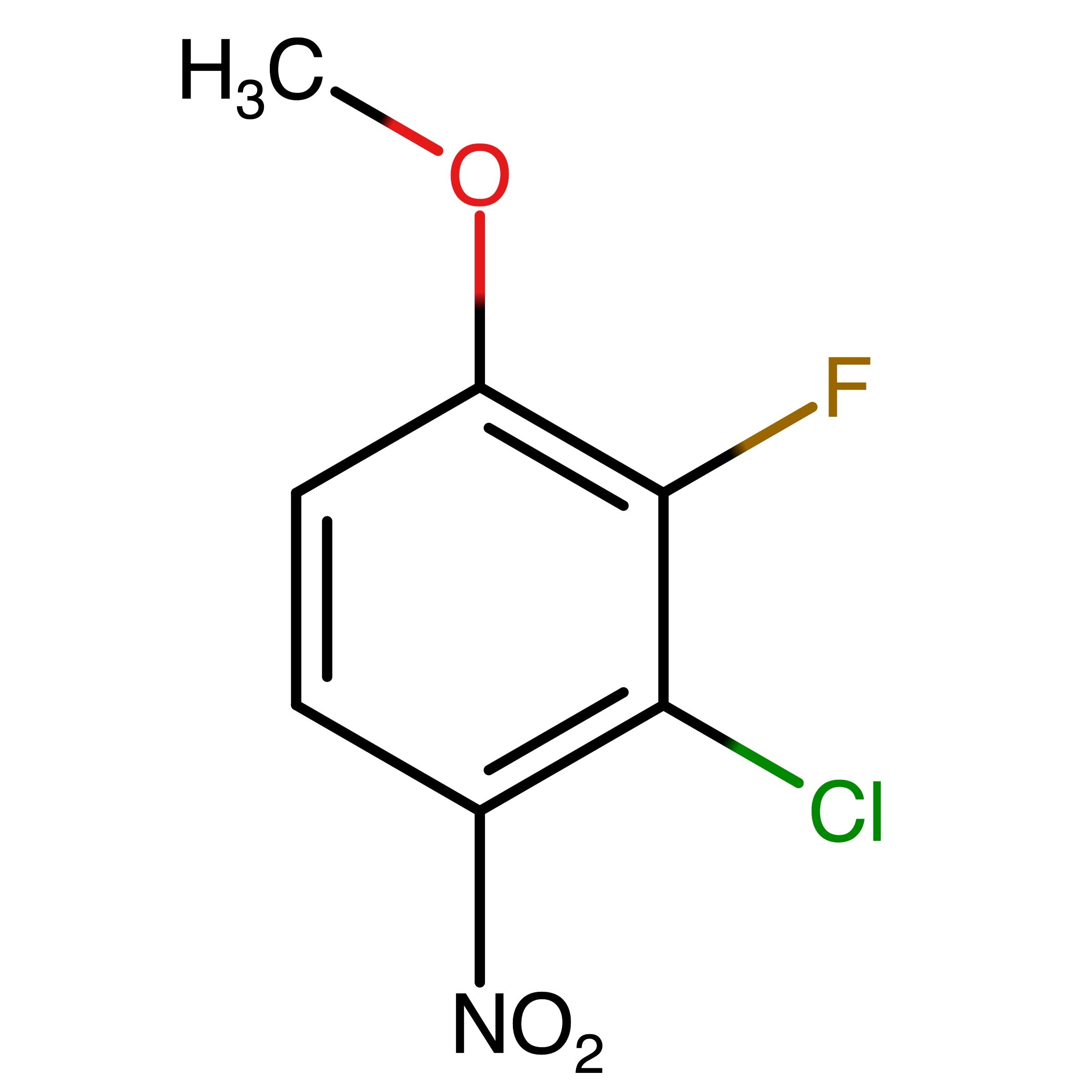 CAS RN 1936126-55-4 | 2-Chloro-3-fluoro-4-methoxy-1-nitrobenzene